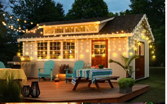 Diya LED Curtain String Lights Series Lamps 1 set - Image 7