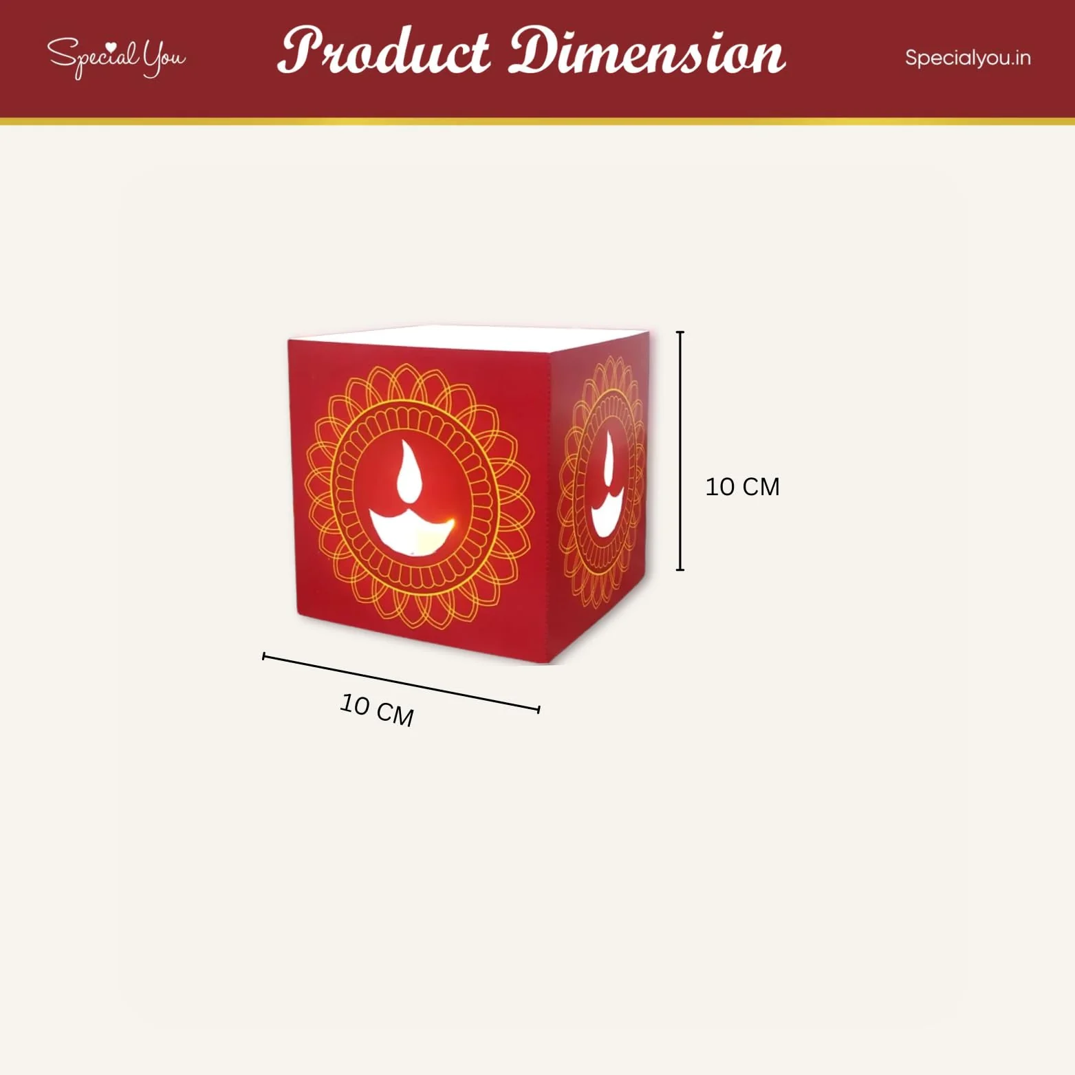 Diya Paper Votive with 10 Tea Light - Image 4