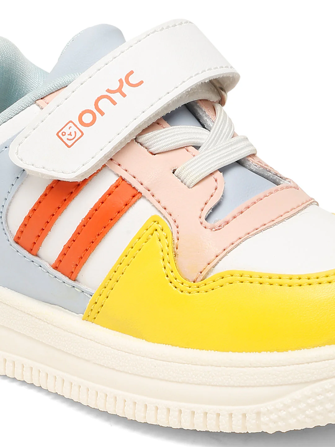 Donut Comfortable & LightWeight Sneakers With Elastic Laces  - White (Unisex) - Image 2