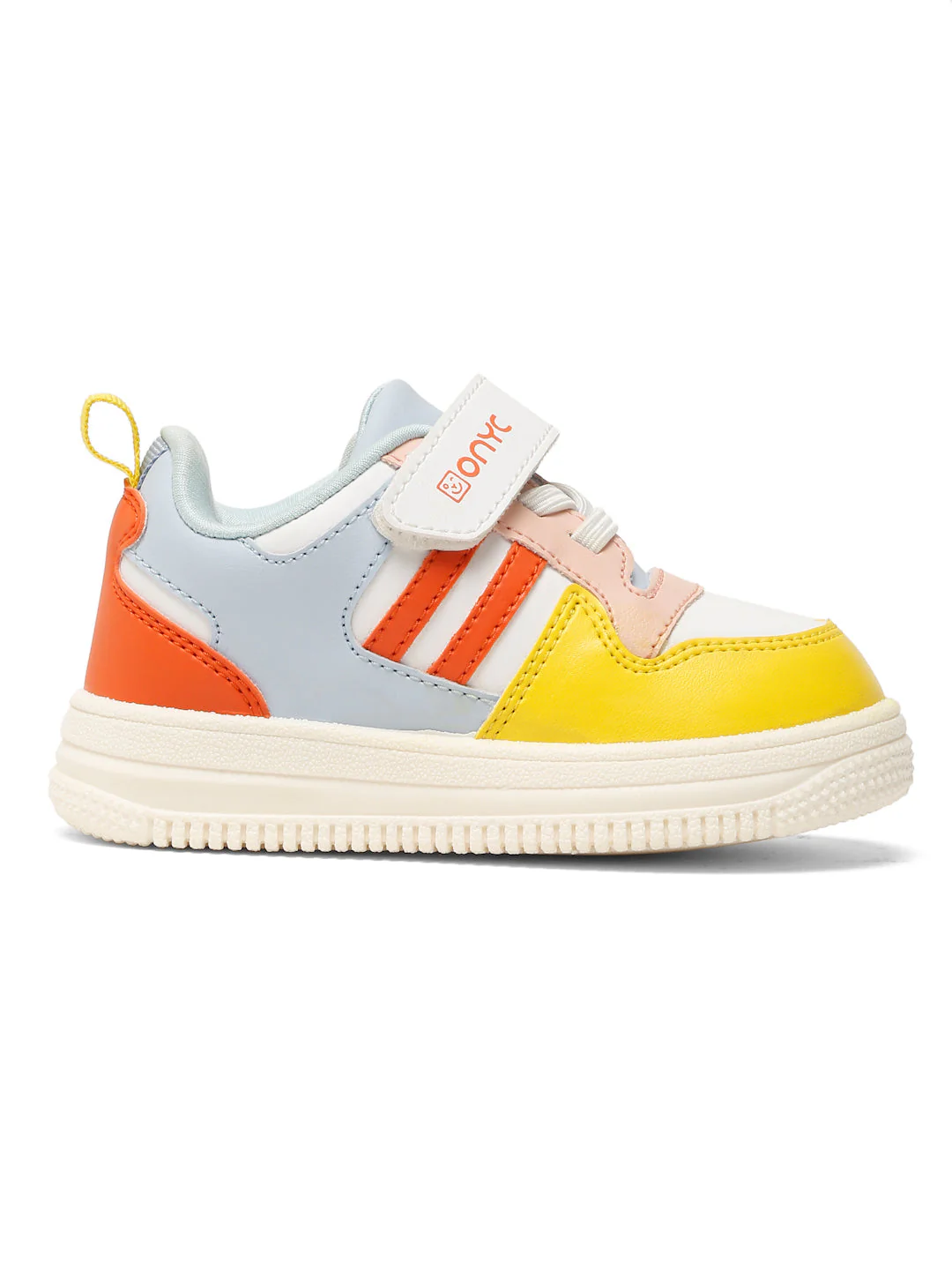 Donut Comfortable & LightWeight Sneakers With Elastic Laces  - White (Unisex) - Image 6