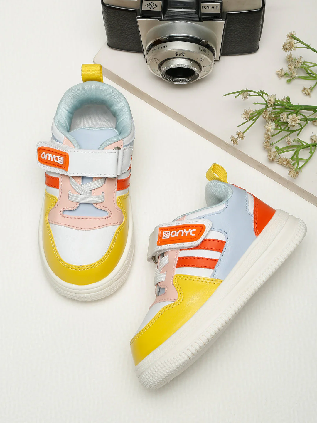 Donut Comfortable & LightWeight Sneakers With Elastic Laces  - White (Unisex) - Image 61