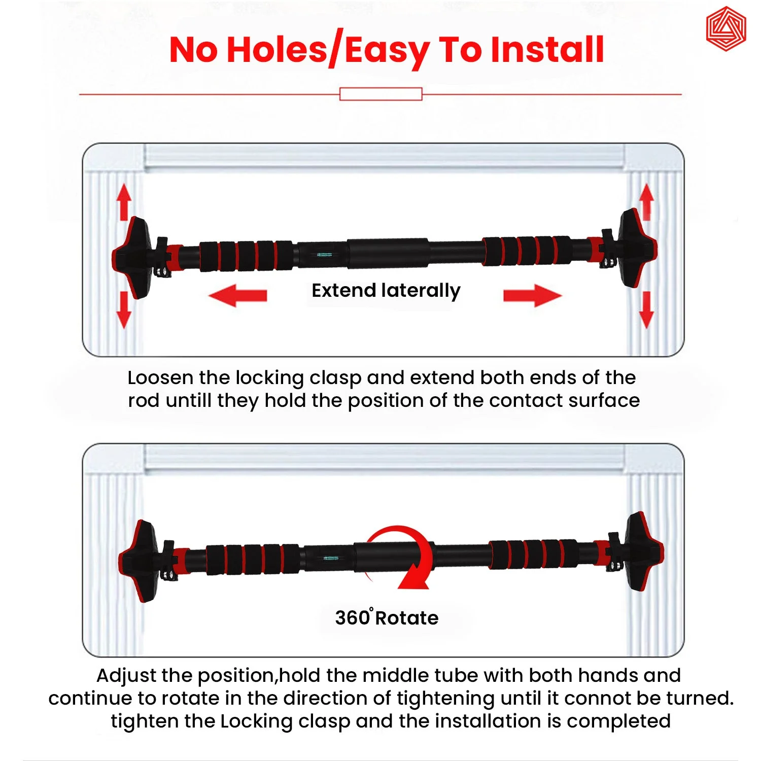 Doorway Pull up Bar without Screw - Image 15
