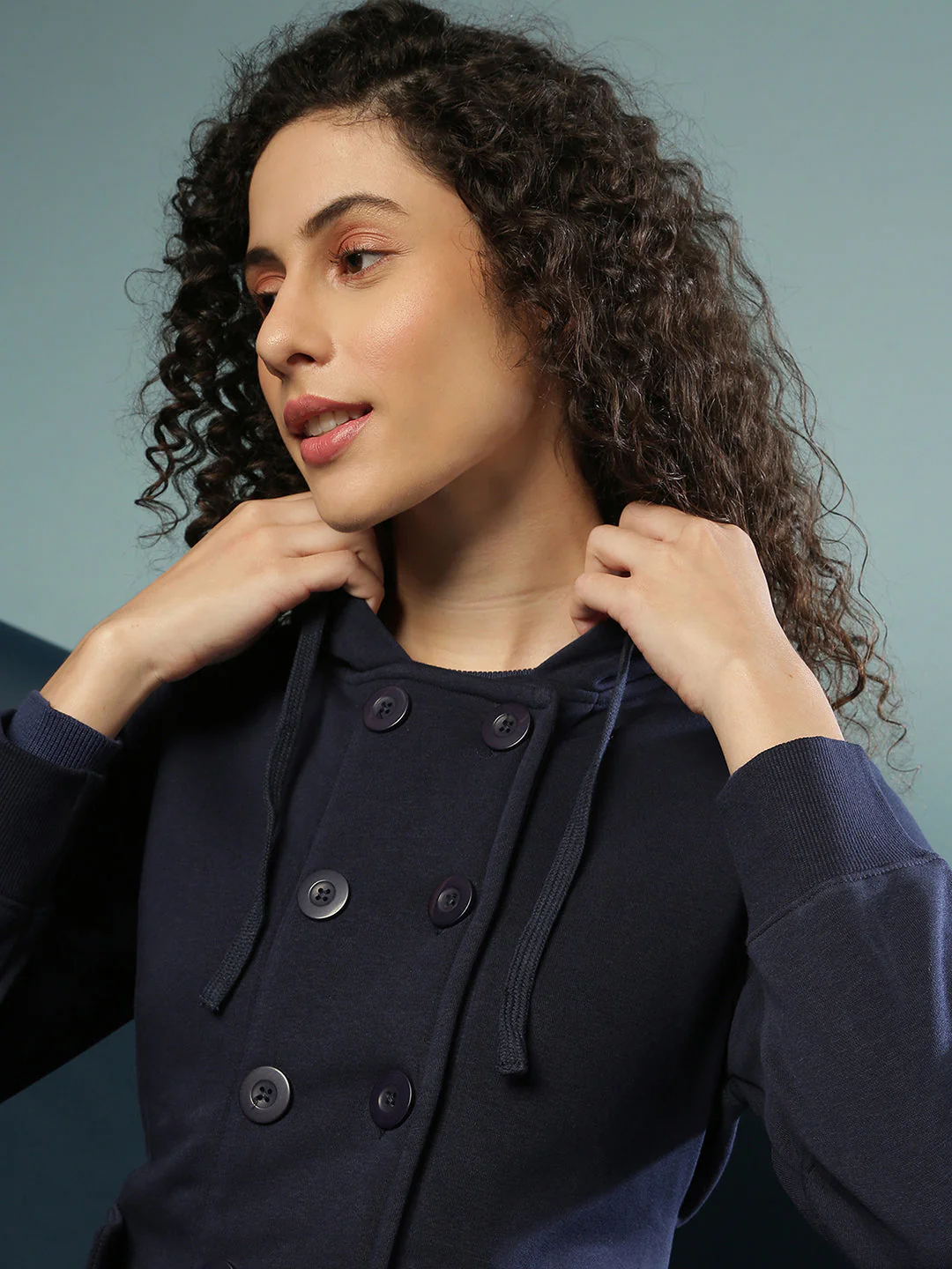 Double-Breasted Jacket With Angled Open Pockets - Image 6