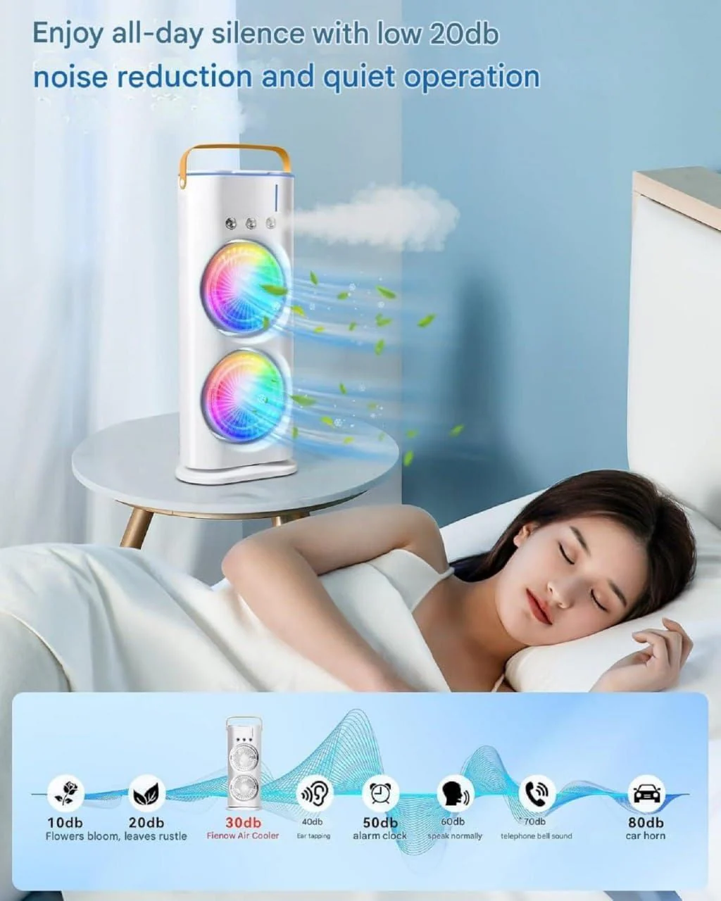 Double End Mini Air Cooler Fan - Image 5