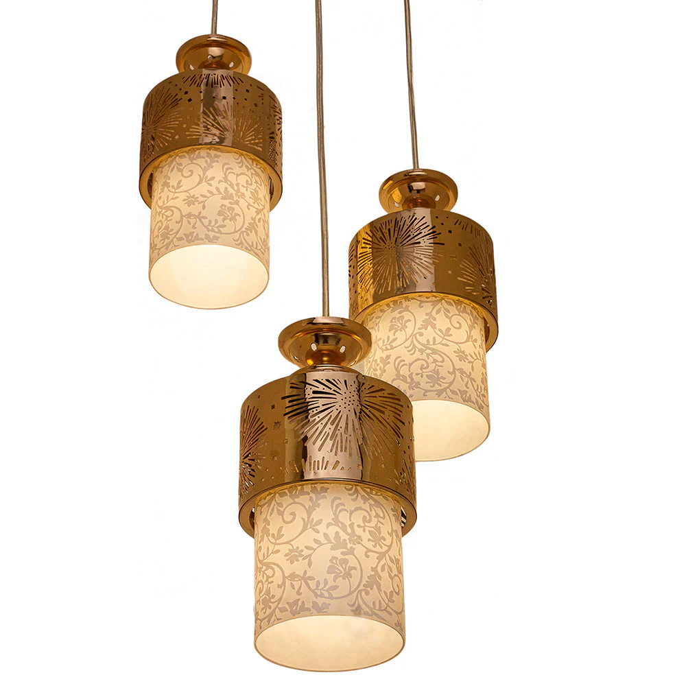 Double Light Antique Brass Finish Wall Light - Image 2