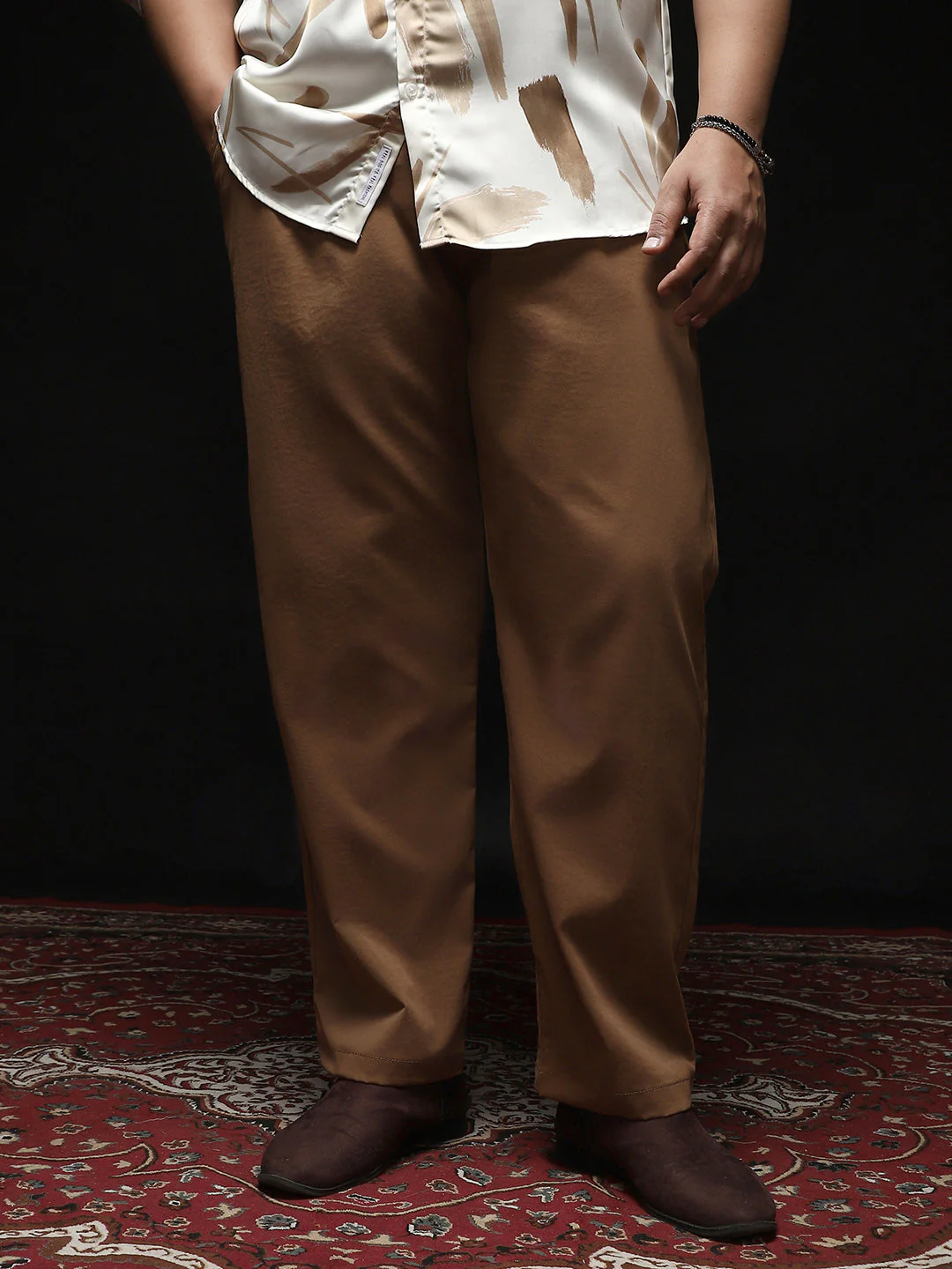 Double-Pleated Tailored Trousers - Image 2
