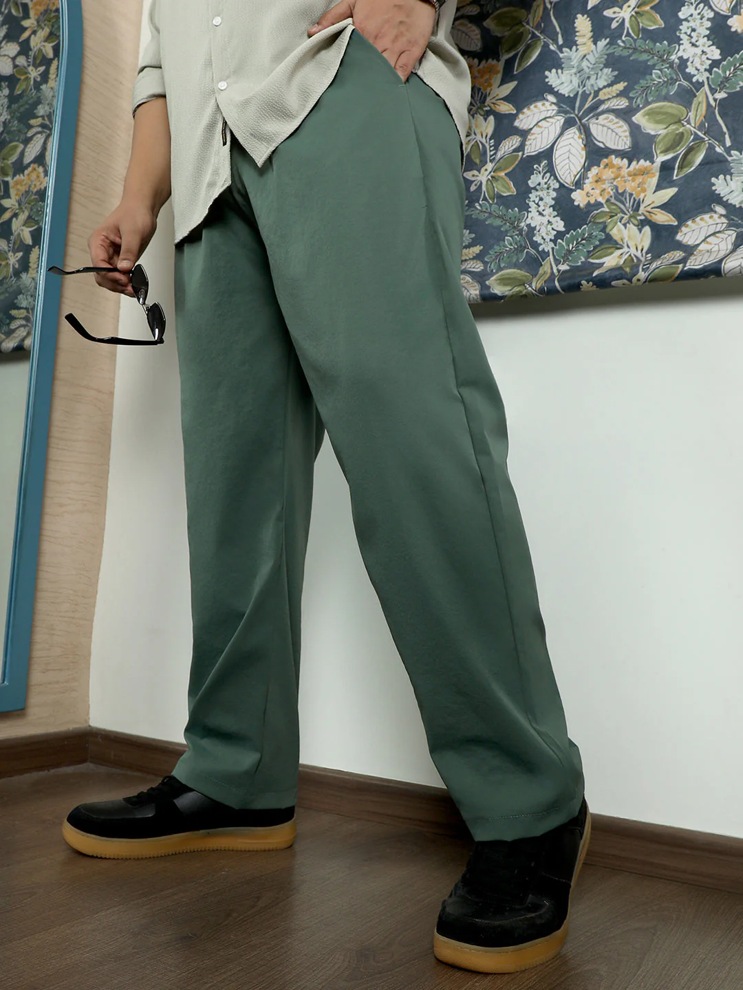 Double-Pleated Tailored Trousers - Image 21