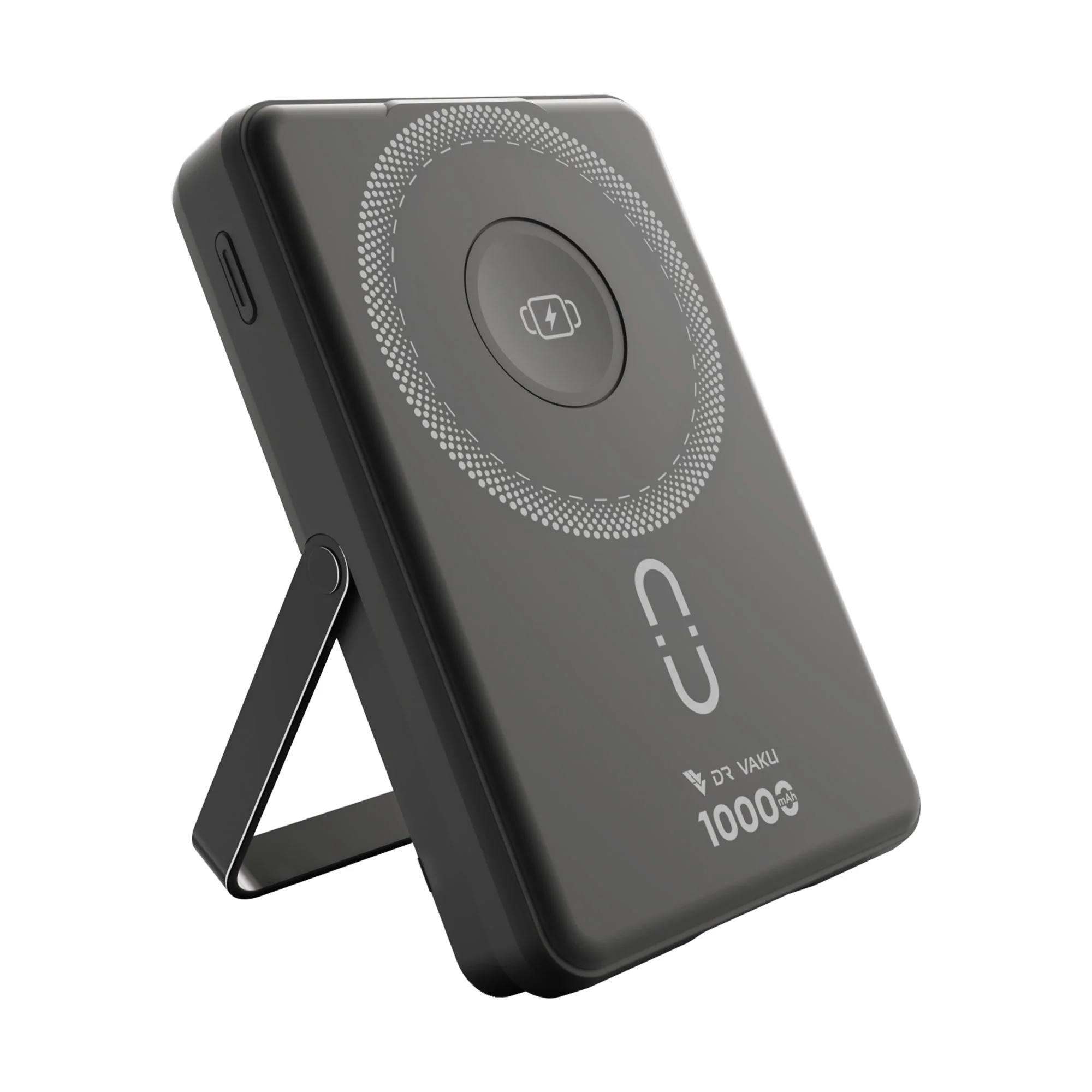 Dr Vaku ® 3-in-1 TERAMAG 10000mAh 15W MagSafe Wireless Power Bank | 22.5W PD Fast Charging | Foldable Stand - Image 7