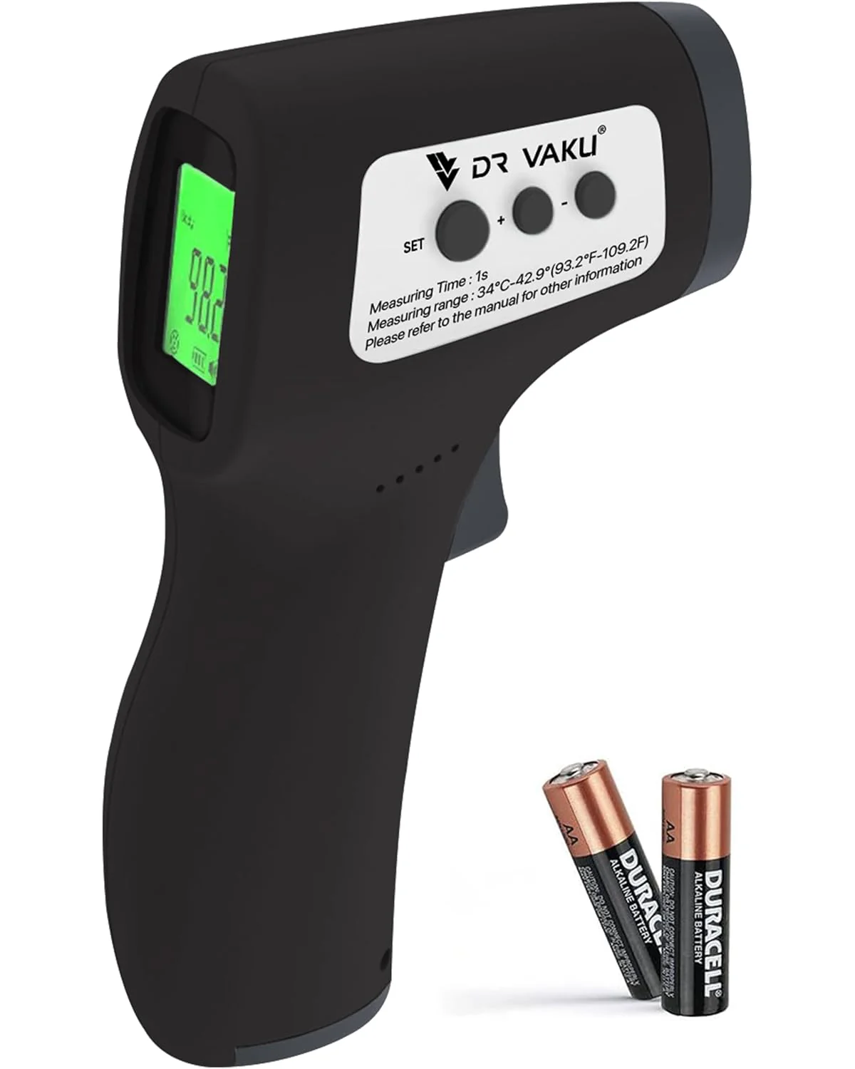 DR VAKU ® Infrared Digital Temperature Gun, Resolution Infrared Thermometer, Multi-Purpose, Wide Range, Non-Contact [With Free Battery] - Image 3