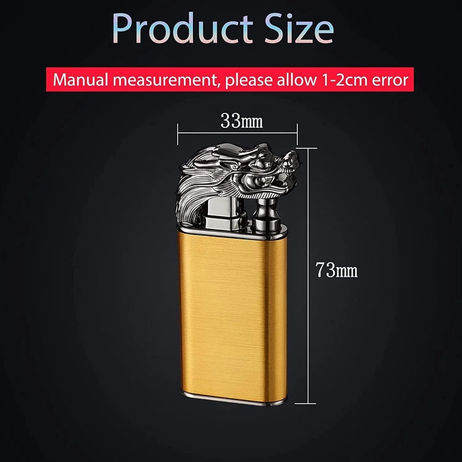 Dragor: Windproof Double-Jet Flame Torch Lighter with Dragon Design, Refillable Butane Gas Metal Lighter for Cigars, Cigarettes & Unique Gifting for Men - Image 4