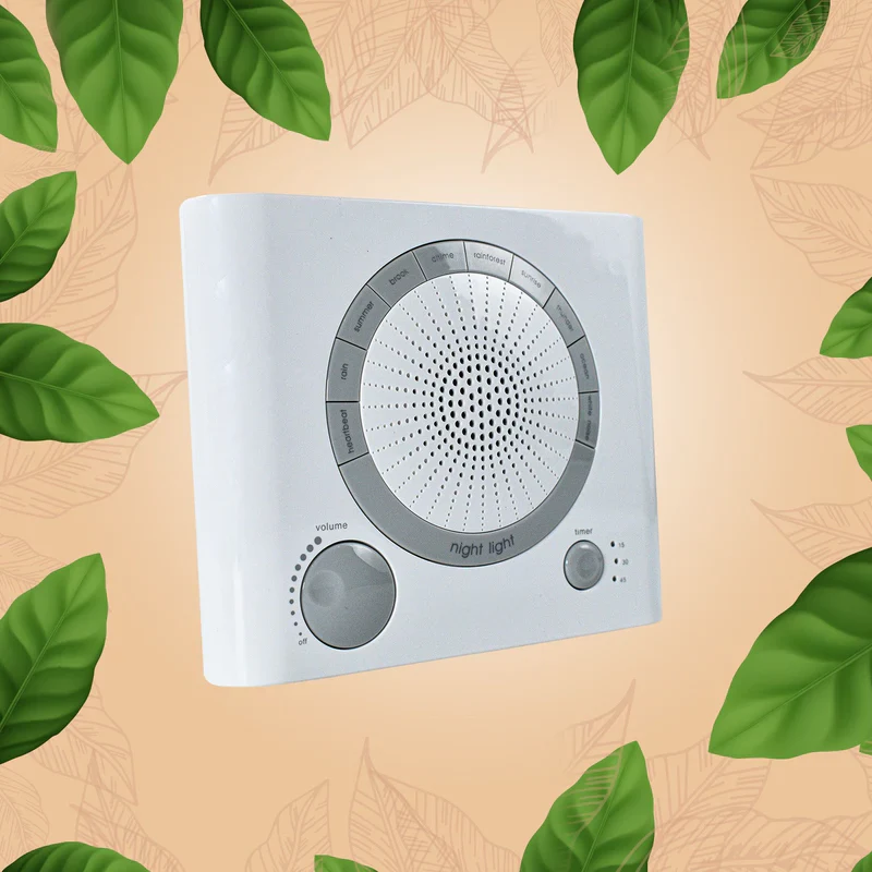 DreamWave: Sleep Therapy Sound Machine with Natural Soothing Sounds, Anxiety Relief, Auto-Off Timer & Battery/Adapter Power Options - Image 2