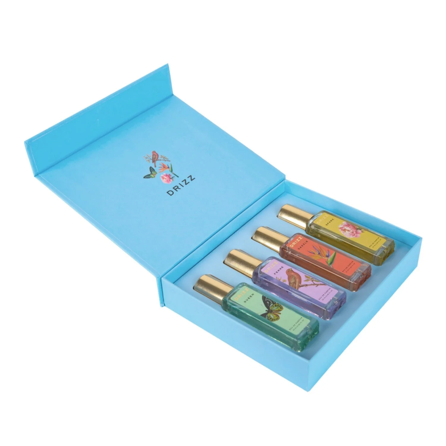 DRIZZ Fit for a Queen Luxury Women Eau De Parfum Gift Set 4x20ml for Women with Spark, Femme, Dazzle, Queen Perfumes - Image 2