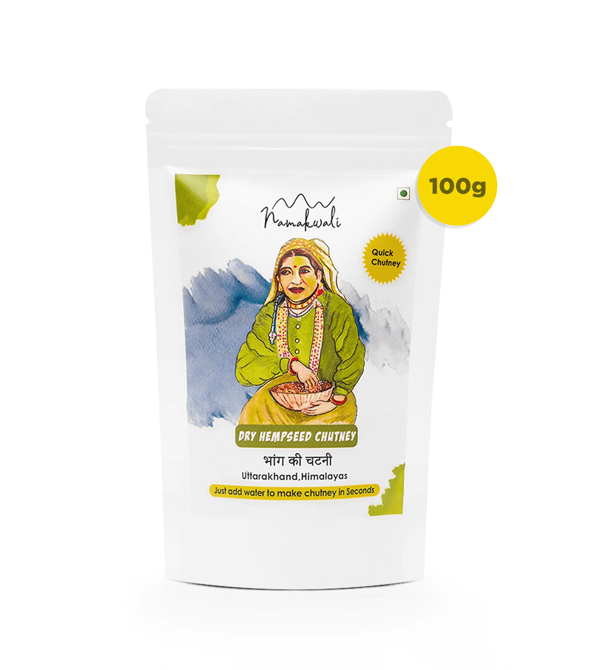 Dry Hempseed Chutney Powder, 100G - Image 10