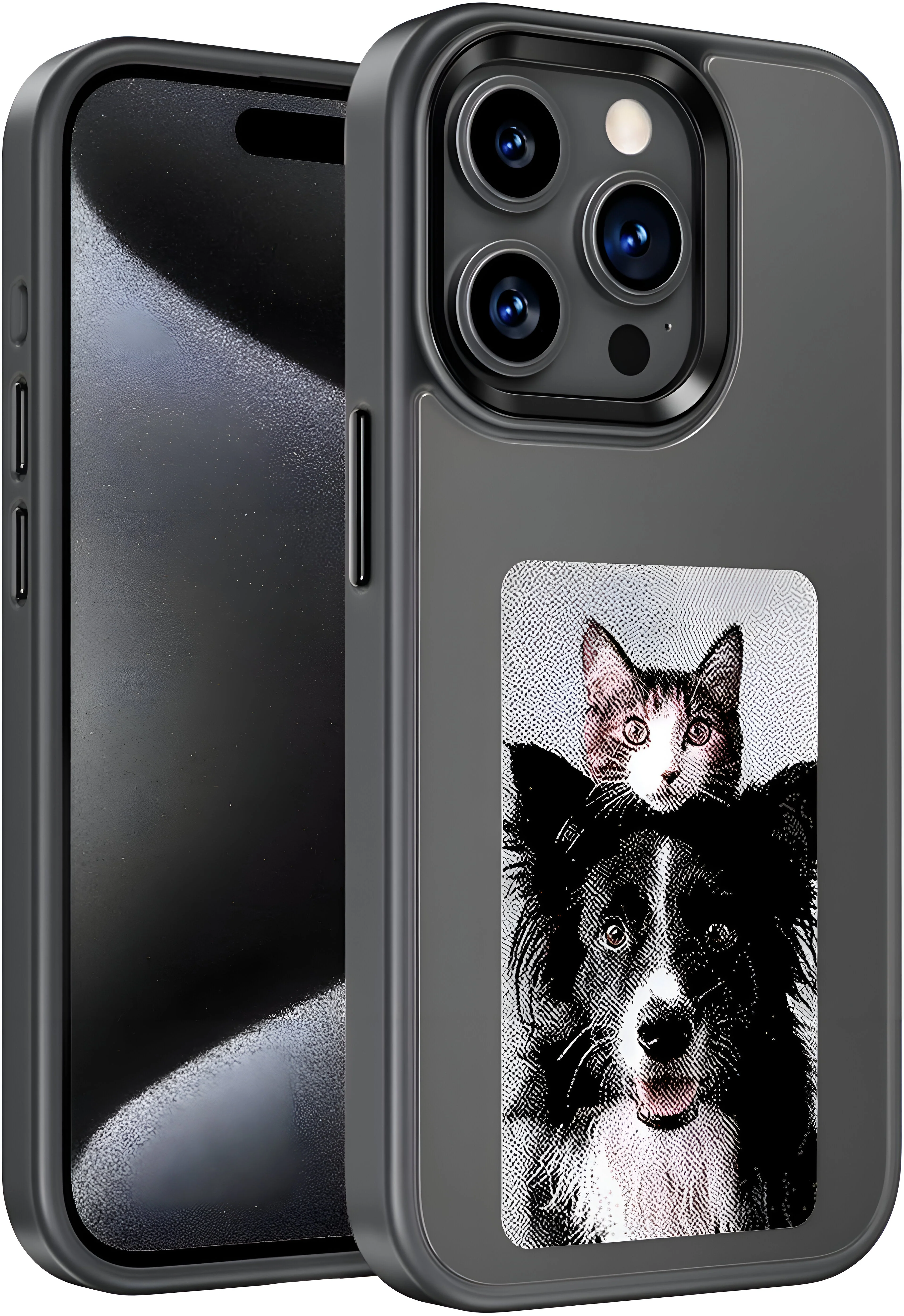 Dsynk Gear E-Ink Display iPhone, NFC Photo Frame, Custom DIY Smart Protective Cover (Black) - Image 11