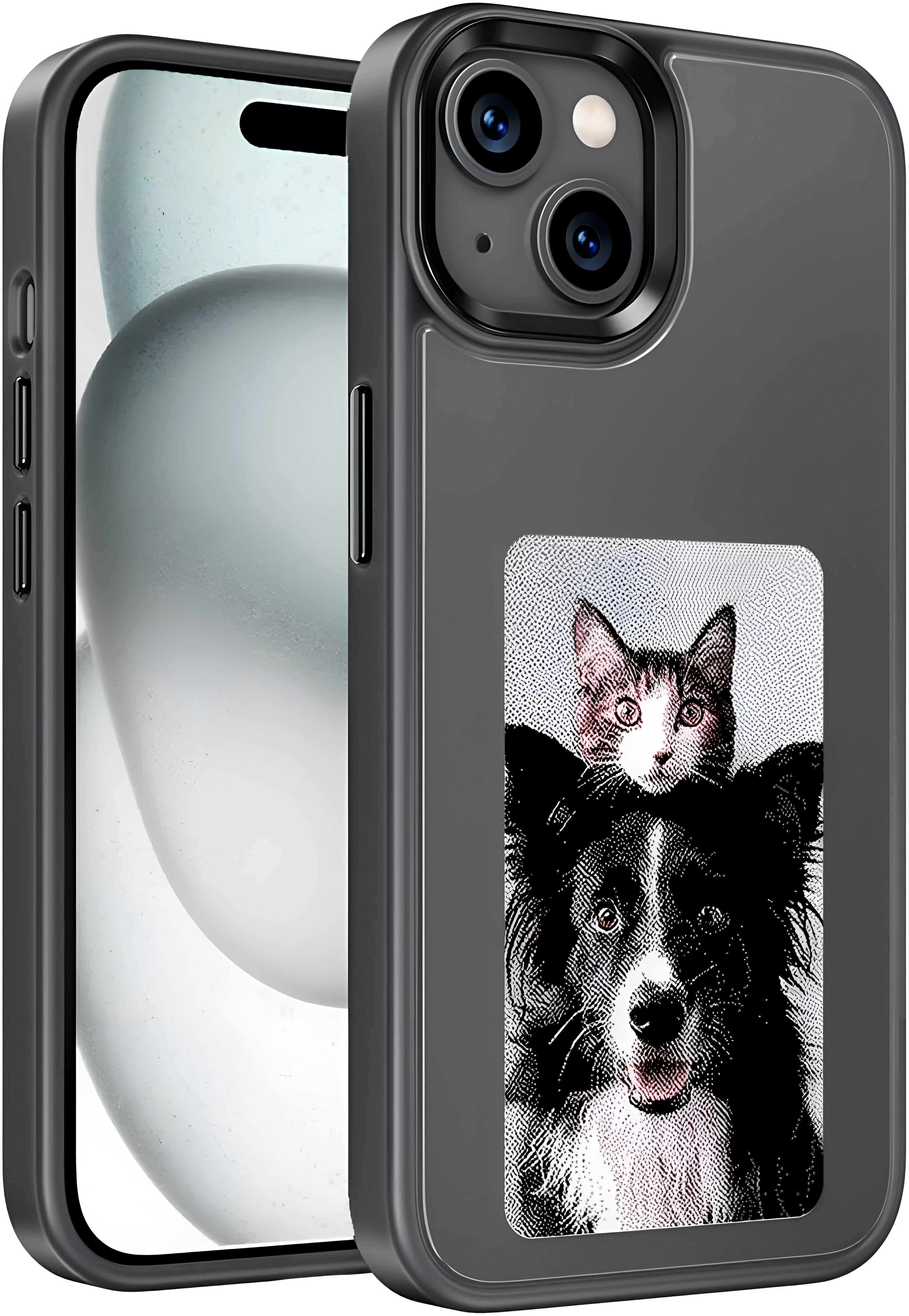 Dsynk Gear E-Ink Display iPhone, NFC Photo Frame, Custom DIY Smart Protective Cover (Black) - Image 12