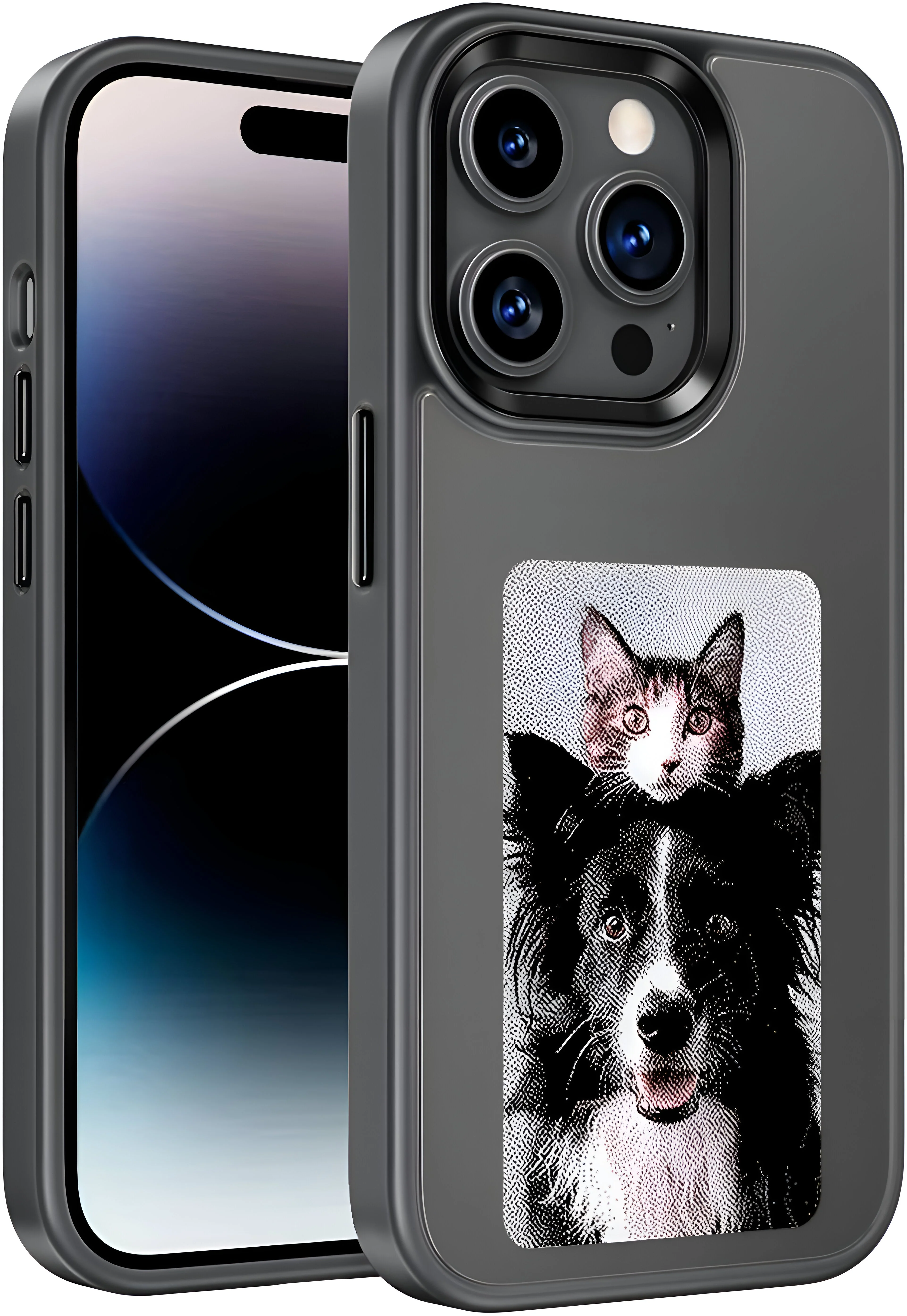 Dsynk Gear E-Ink Display iPhone, NFC Photo Frame, Custom DIY Smart Protective Cover (Black) - Image 14