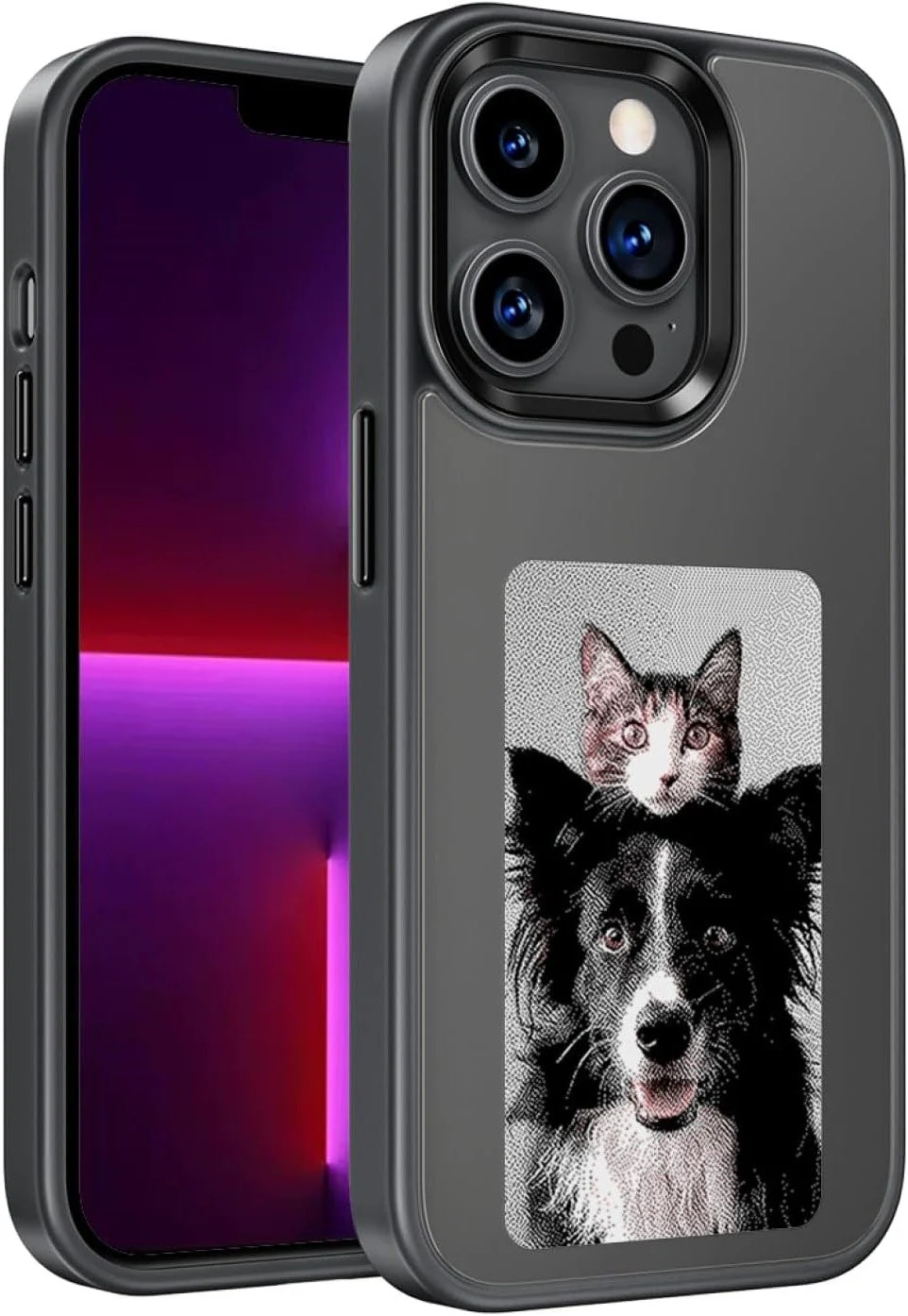 Dsynk Gear E-Ink Display iPhone, NFC Photo Frame, Custom DIY Smart Protective Cover (Black) - Image 17