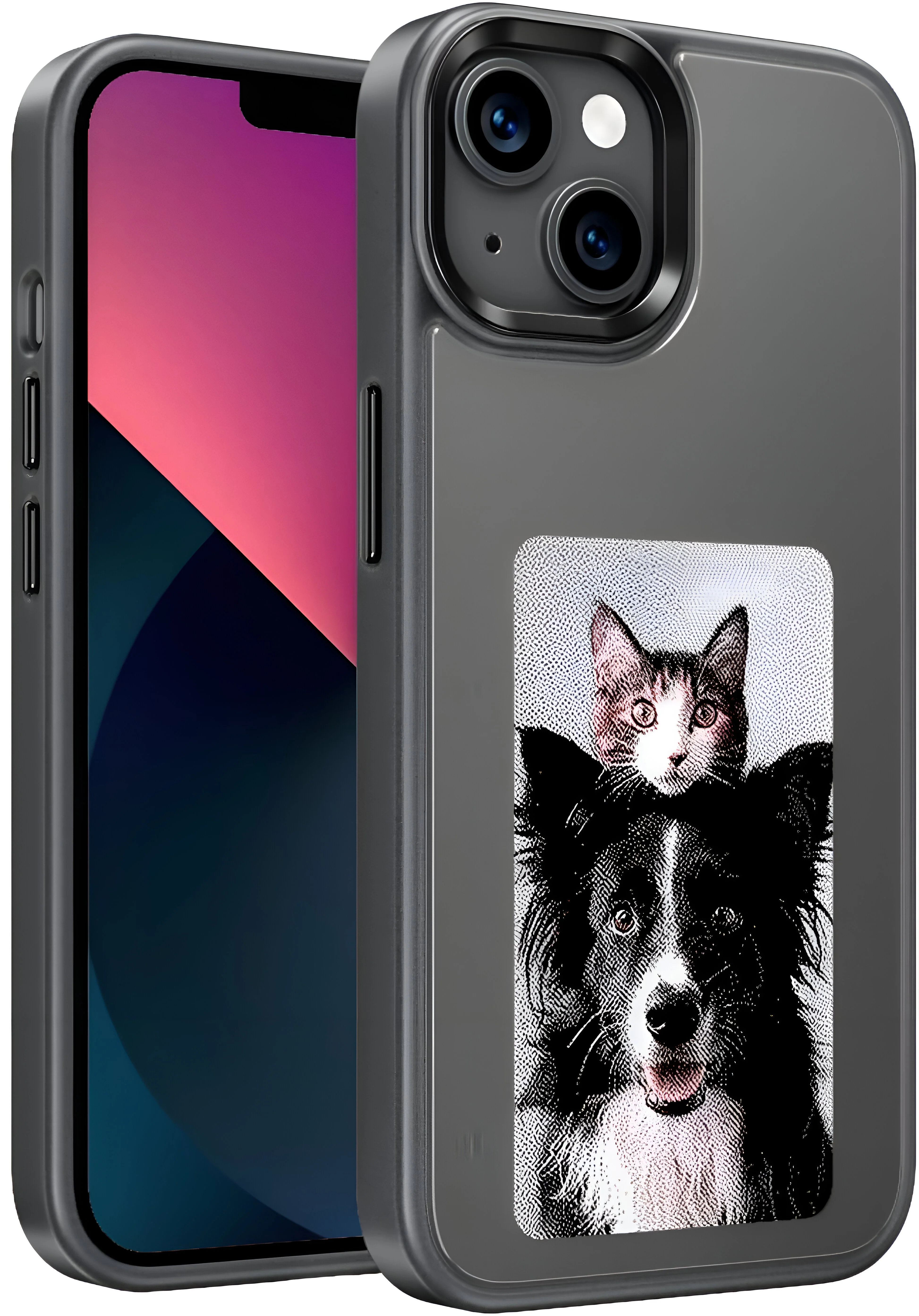 Dsynk Gear E-Ink Display iPhone, NFC Photo Frame, Custom DIY Smart Protective Cover (Black) - Image 22