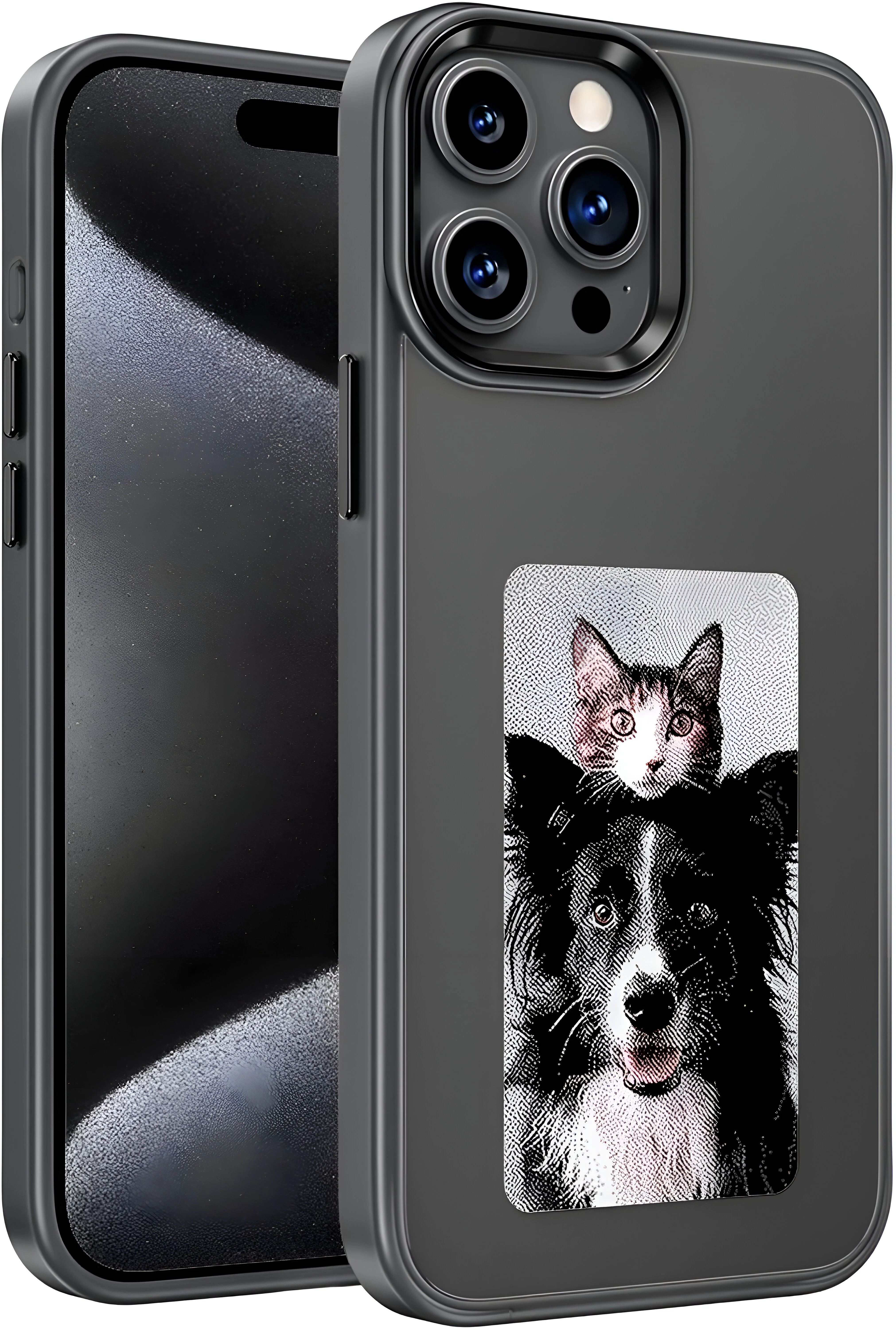 Dsynk Gear E-Ink Display iPhone, NFC Photo Frame, Custom DIY Smart Protective Cover (Black) - Image 26