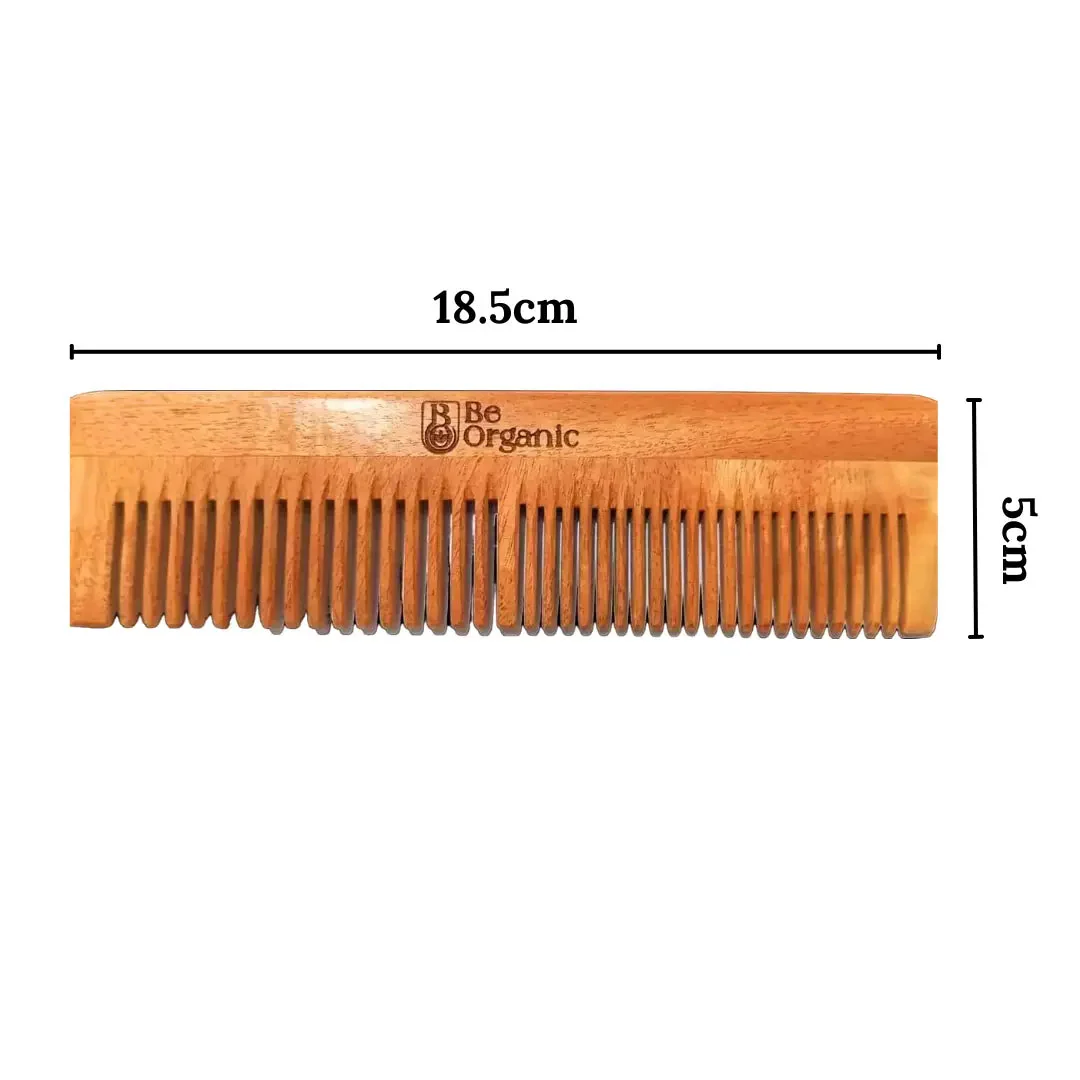 Dual Tooth Neem Comb Made with Pure Young Neem Soaked in Oil for 72 Hrs - Image 7