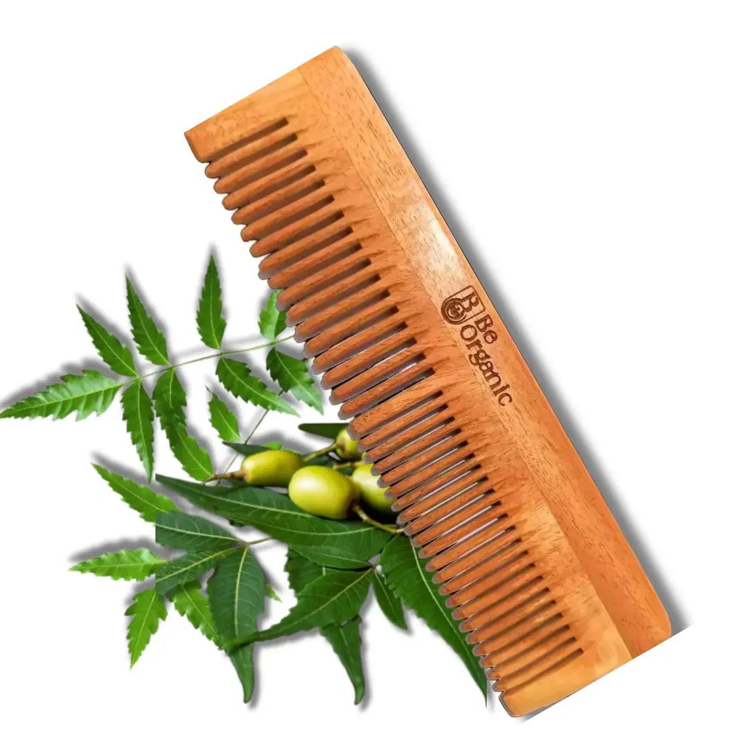 Dual Tooth Neem Comb Made with Pure Young Neem Soaked in Oil for 72 Hrs - Image 8