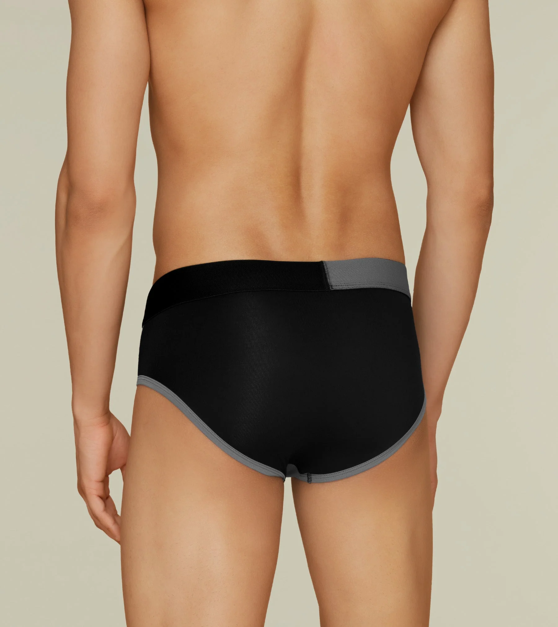 Dualist Modal Briefs Pack of 3 (Grey, Aqua Blue, Lime Yellow) - Image 3