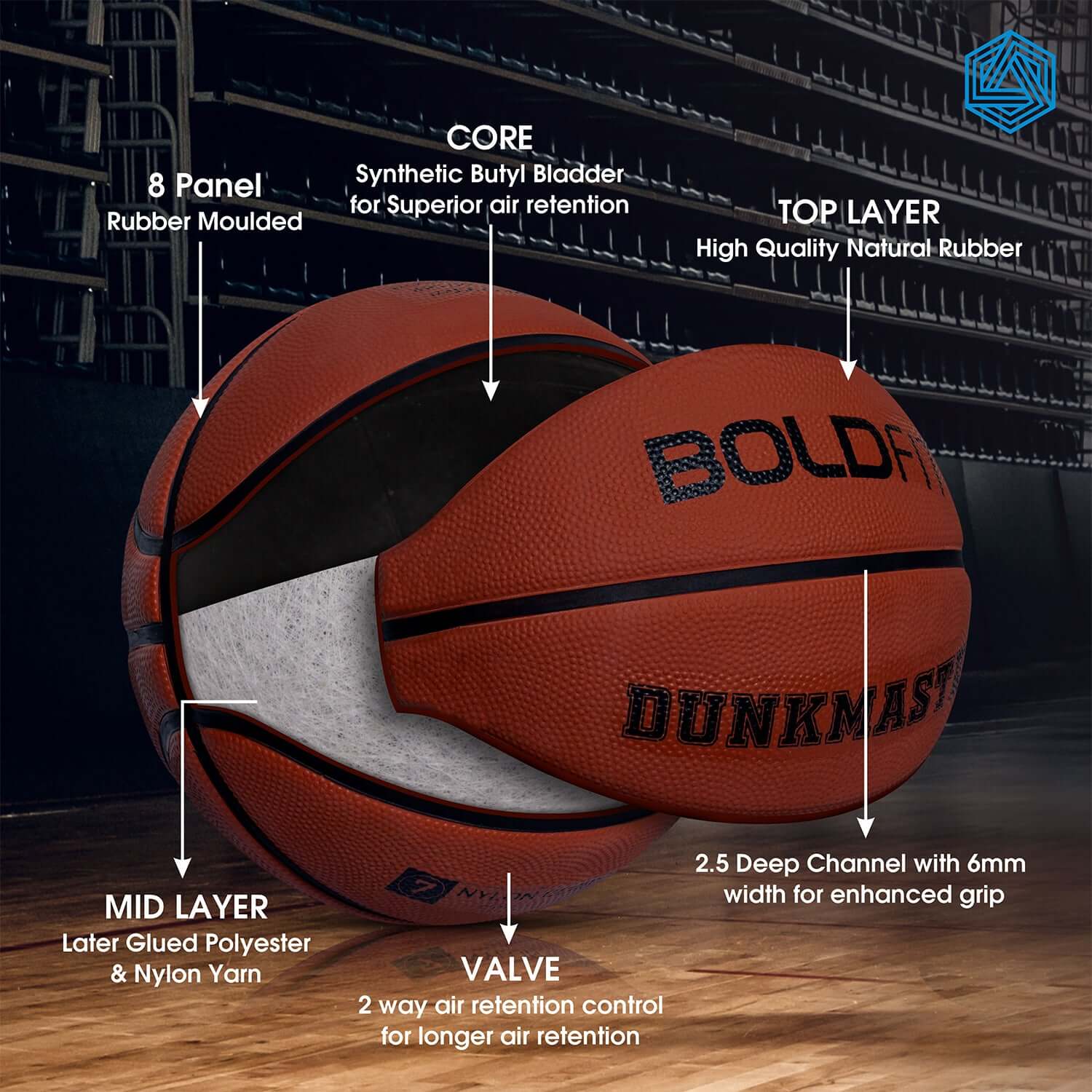 Dunkmaster Basketball - Size 7 - Image 2