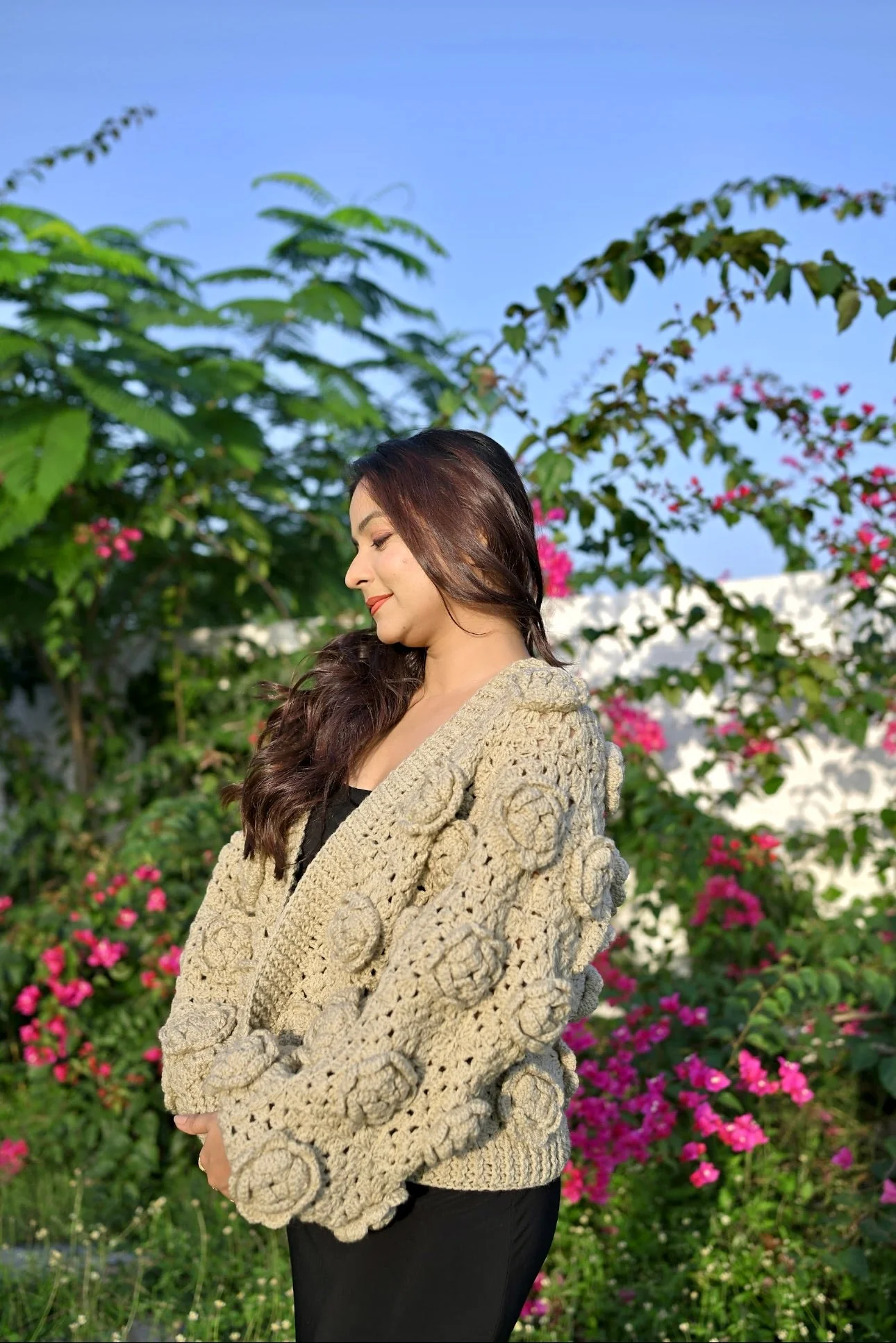 Dusky Multirose Cardigan