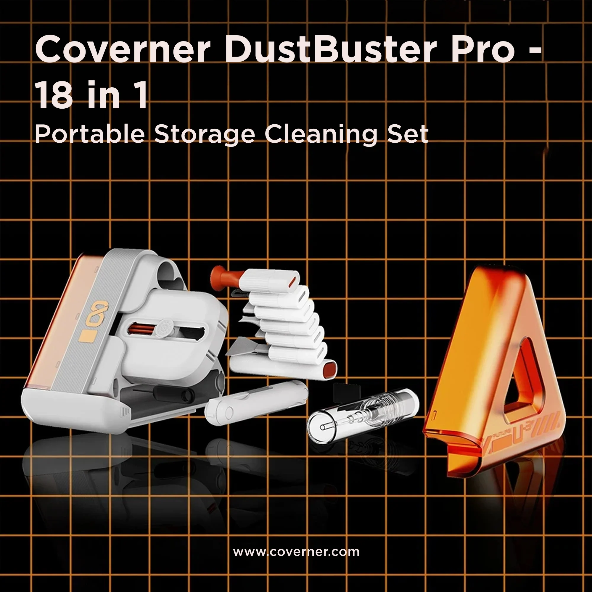 DustBuster Pro - 18-in-1 Tech Cleaning Kit - Mobile Stand - Gadget Holder - Coverner India - Image 2