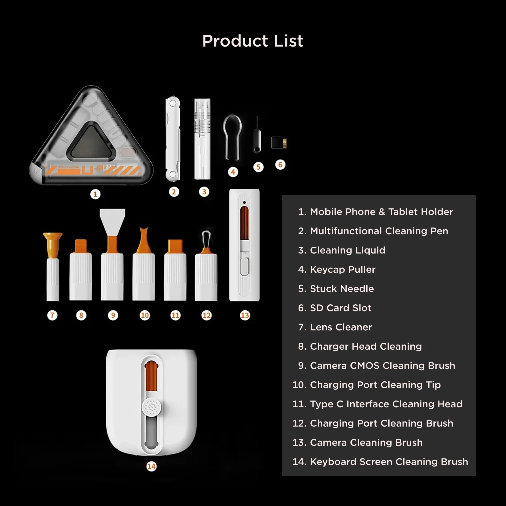 DustBuster Pro - 18-in-1 Tech Cleaning Kit - Mobile Stand - Gadget Holder - Coverner India - Image 9