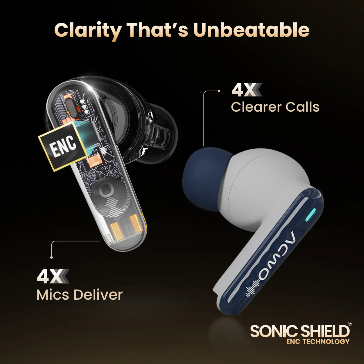 DwOTS 727 Denim Blue Tws Earbuds - Image 10