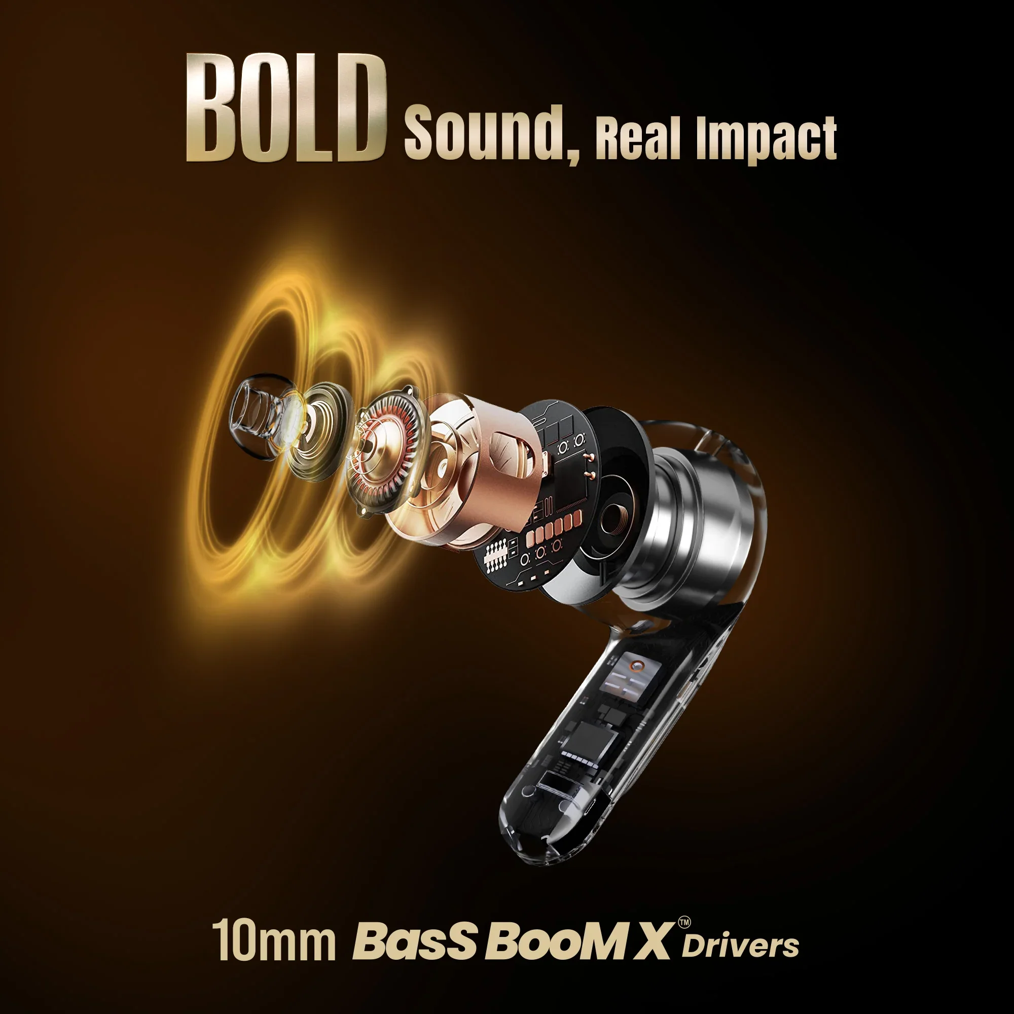 DwOTS BOLD -  HD Display TWS  Earbuds - Image 2