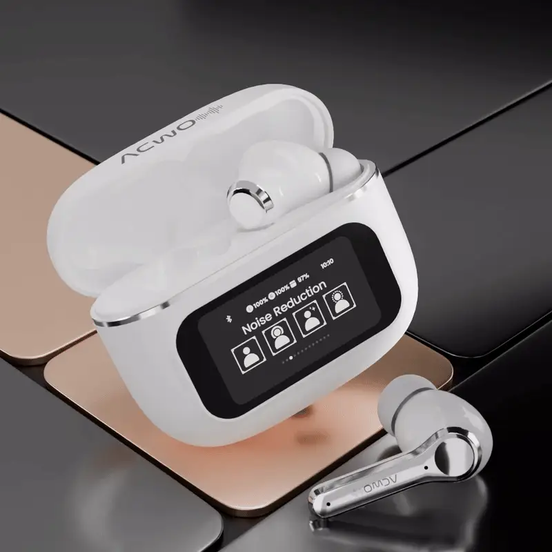 Dwots Touch Screen Display Earbuds With Anc And Enc - Image 4