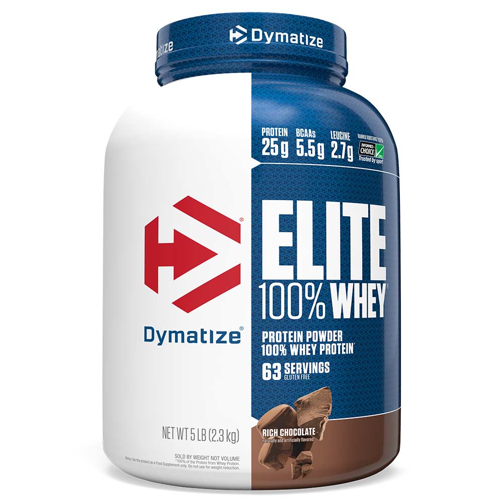 Dymatize Nutrition Elite 100% Whey Protein |Rich Chocolate | 5 Lbs - Image 3