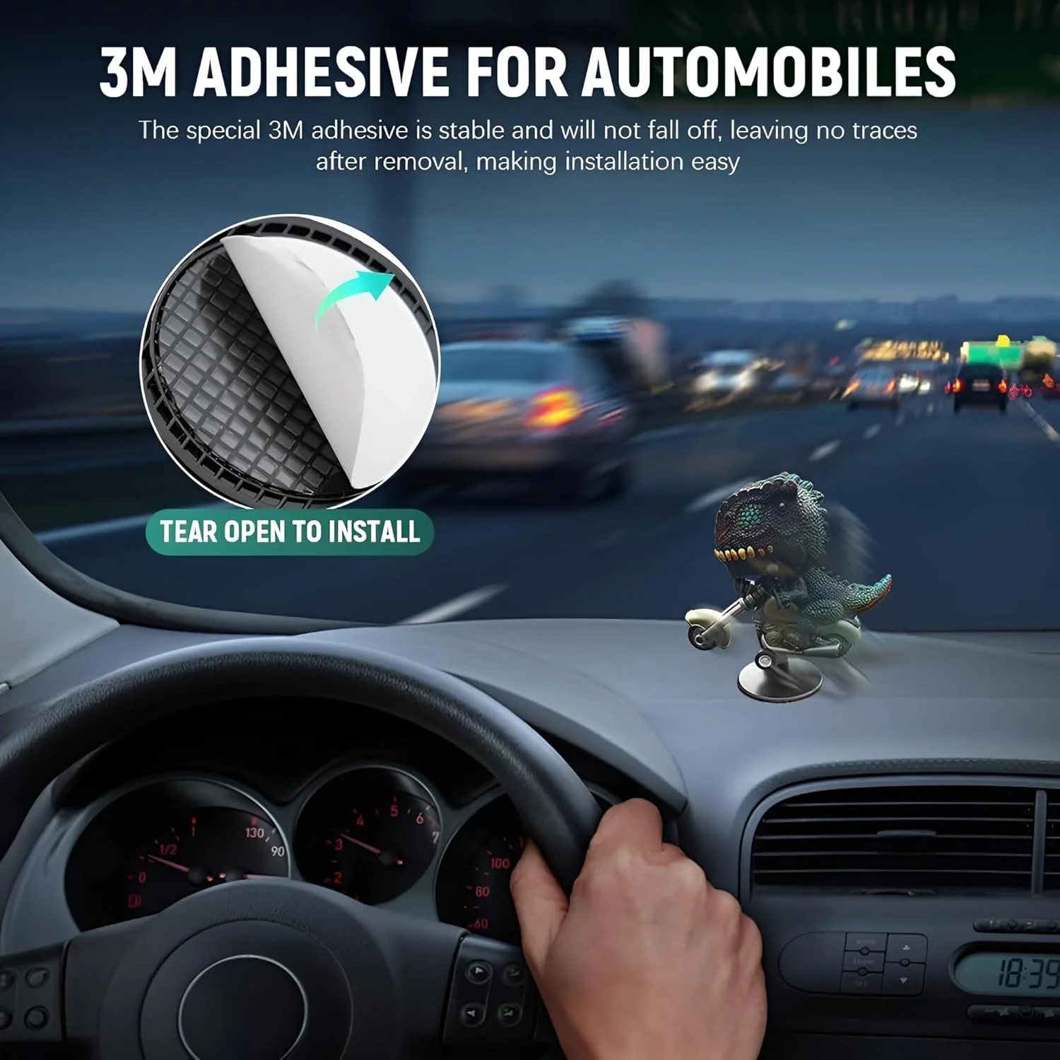 DynoDrift: Dashboard Drift Dinosaur Motorcycle Toy, Creative Car Decor for Car Interior, Enthusiasts & Collectible Gifting - Image 4