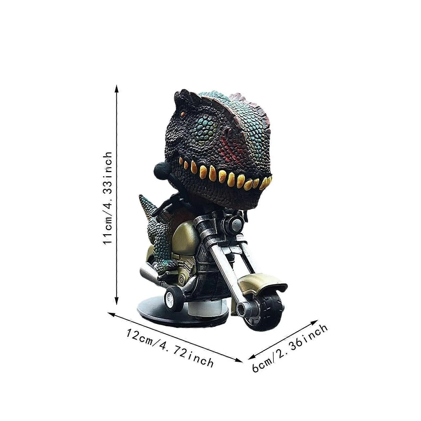 DynoDrift: Dashboard Drift Dinosaur Motorcycle Toy, Creative Car Decor for Car Interior, Enthusiasts & Collectible Gifting - Image 5