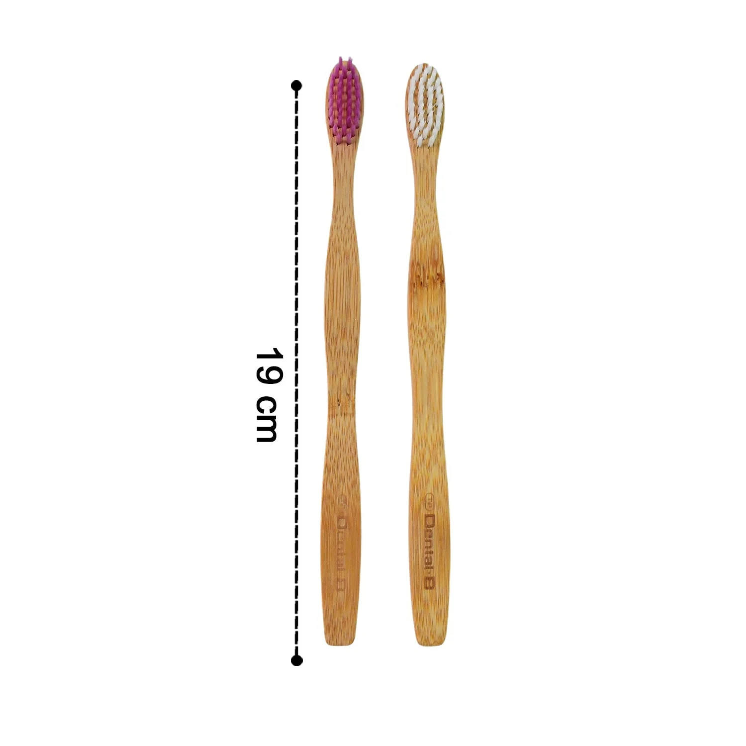 Eco-Friendly Natural Bamboo Toothbrush with Medium Bristles (2 Pc) - Image 9