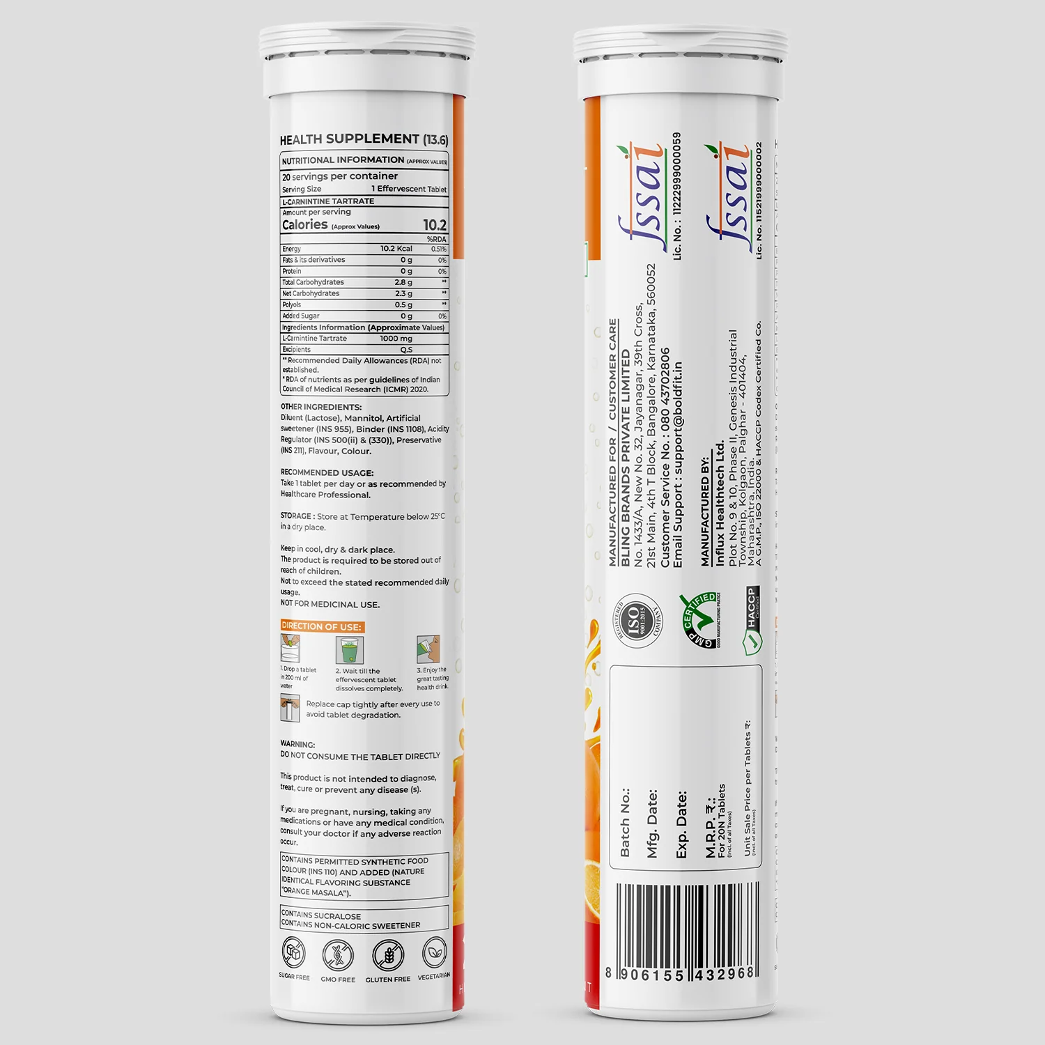 Effervescent L-Carnitine Tablets - Image 3