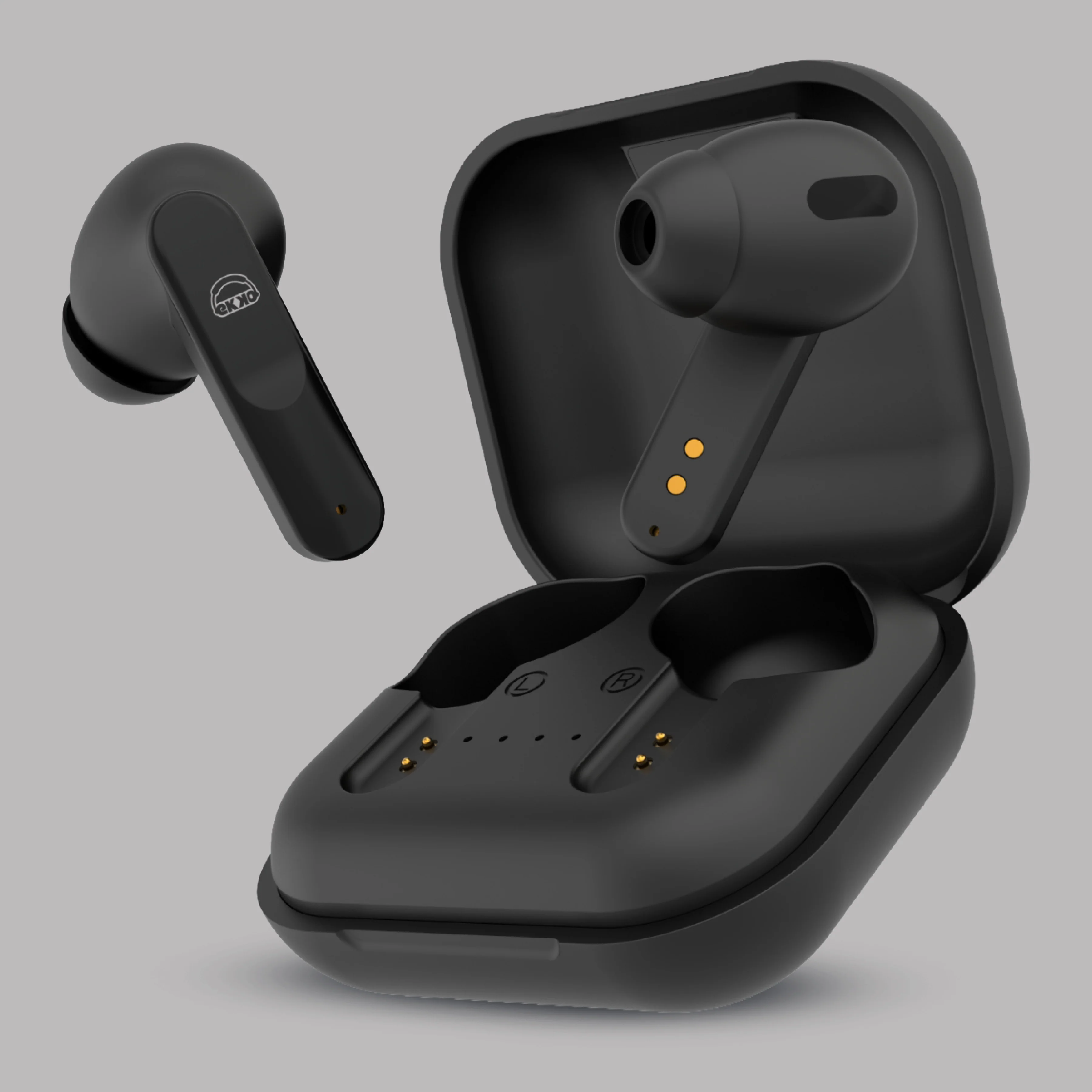 EKKO Earbeats T04 TWS: ENC Call Noise Cancellation, 50H Playtime, 10MM Driver, Twin Connect, Type-C Fast Charging, Siri & Google Assistant (Black) - Image 9