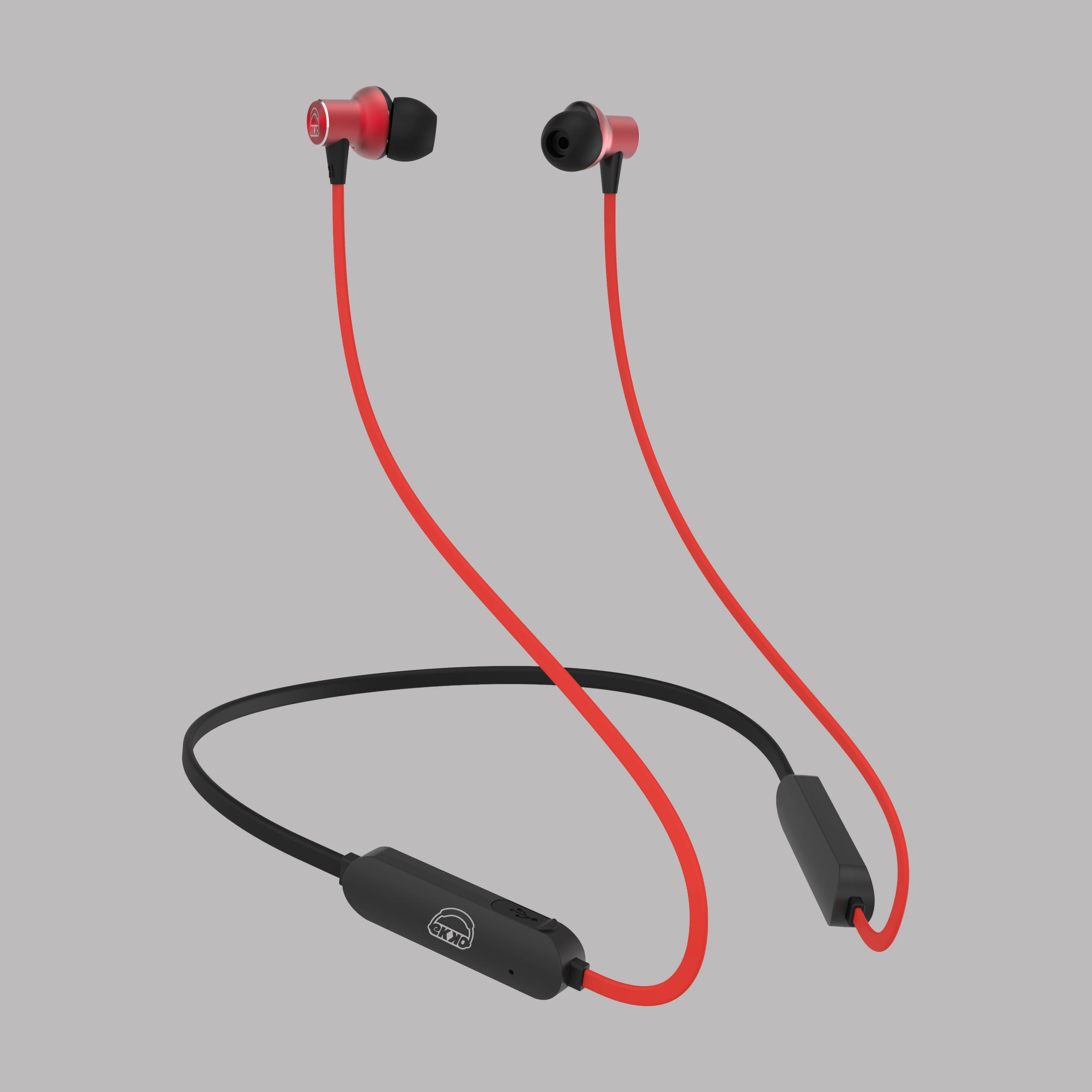 EKKO Unplug N02 Neckband with Super Sound Heavy Bass, Playback time Upto 15 Hours, Max BASS, TwinConnect, Siri & Google Assistant Activate (Red) - Image 8