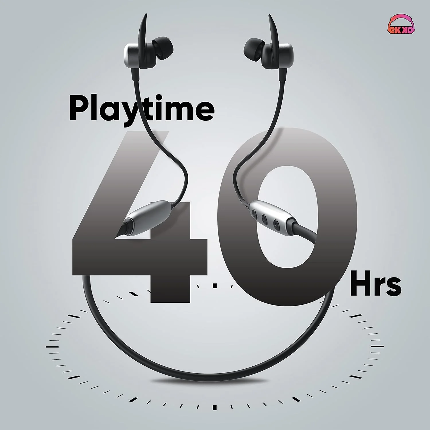 EKKO Unplug N03 Neckband: 40 Hours Playback Time, Top-tier ENC, 40ms Latency, Max Bass, Twin Connect, Siri & Google Assistant - Image 6