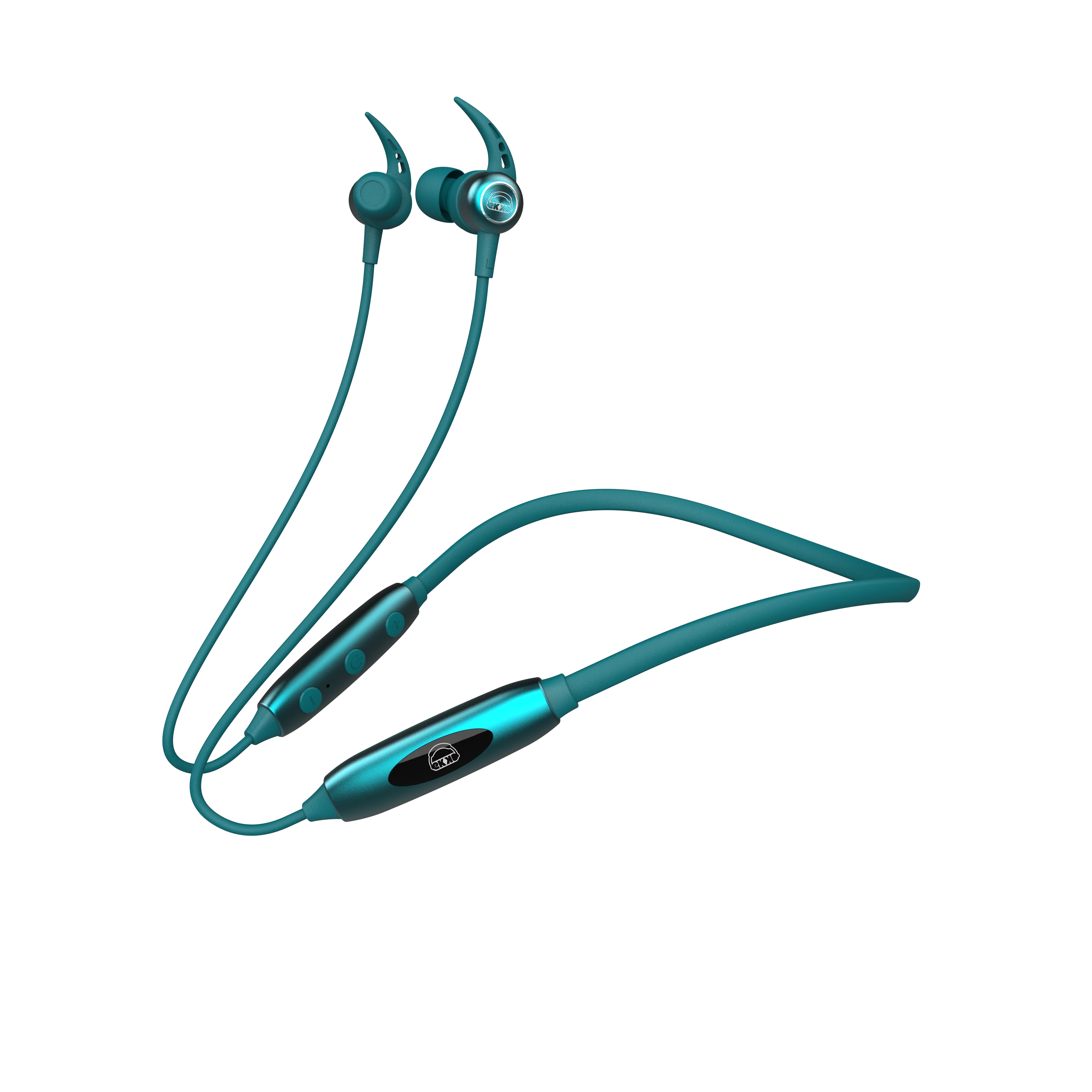 EKKO Unplug N03 Neckband: Top-tier ENC, 40ms Latency, 15-Hour Playback, Max Bass, Twin Connect, Siri & Google Assistant (Green)