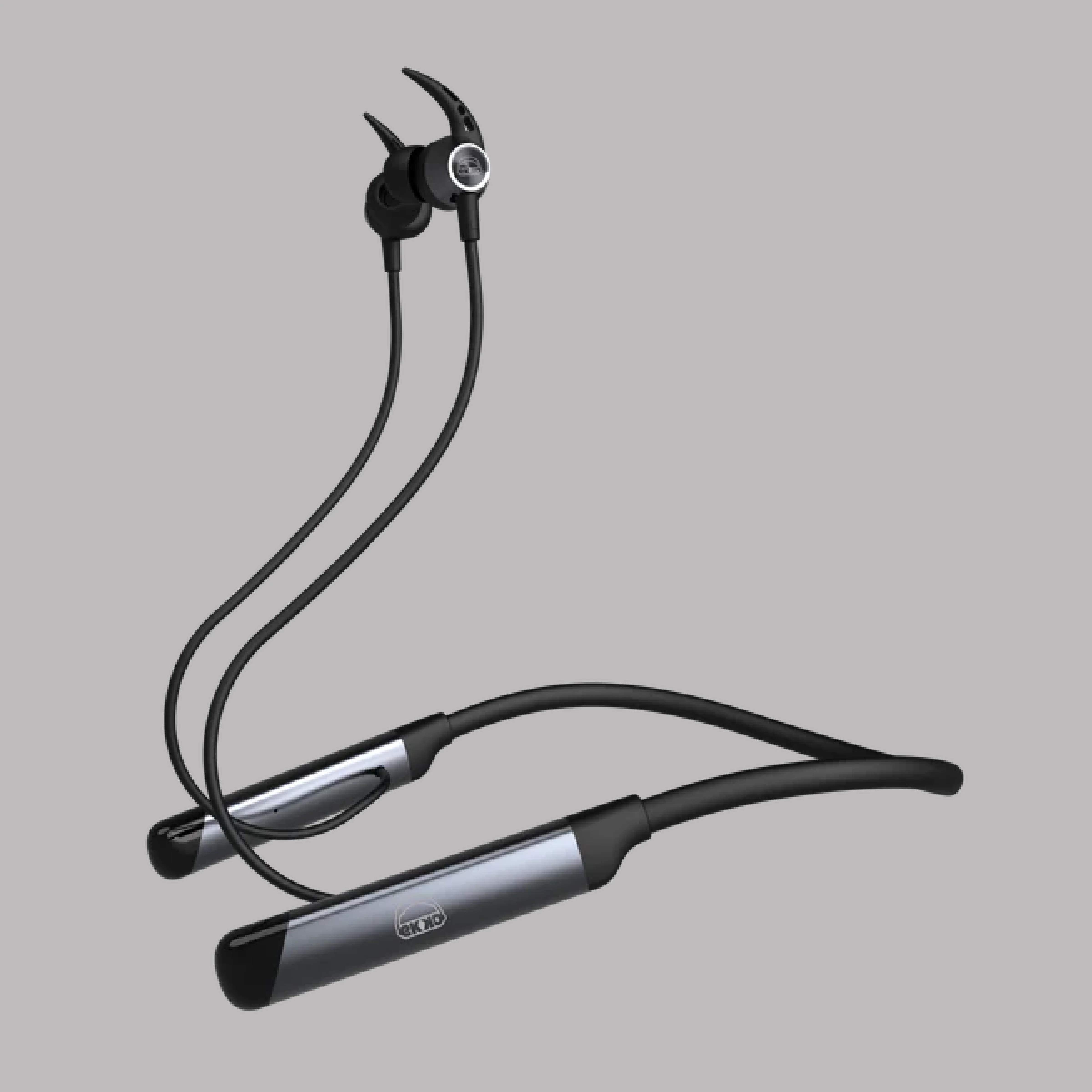 EKKO Unplug N04 Neckband: Premium ENC, 40ms Latency, Max Bass, Twin Connect, Siri & Google Assistant (Black) - Image 6