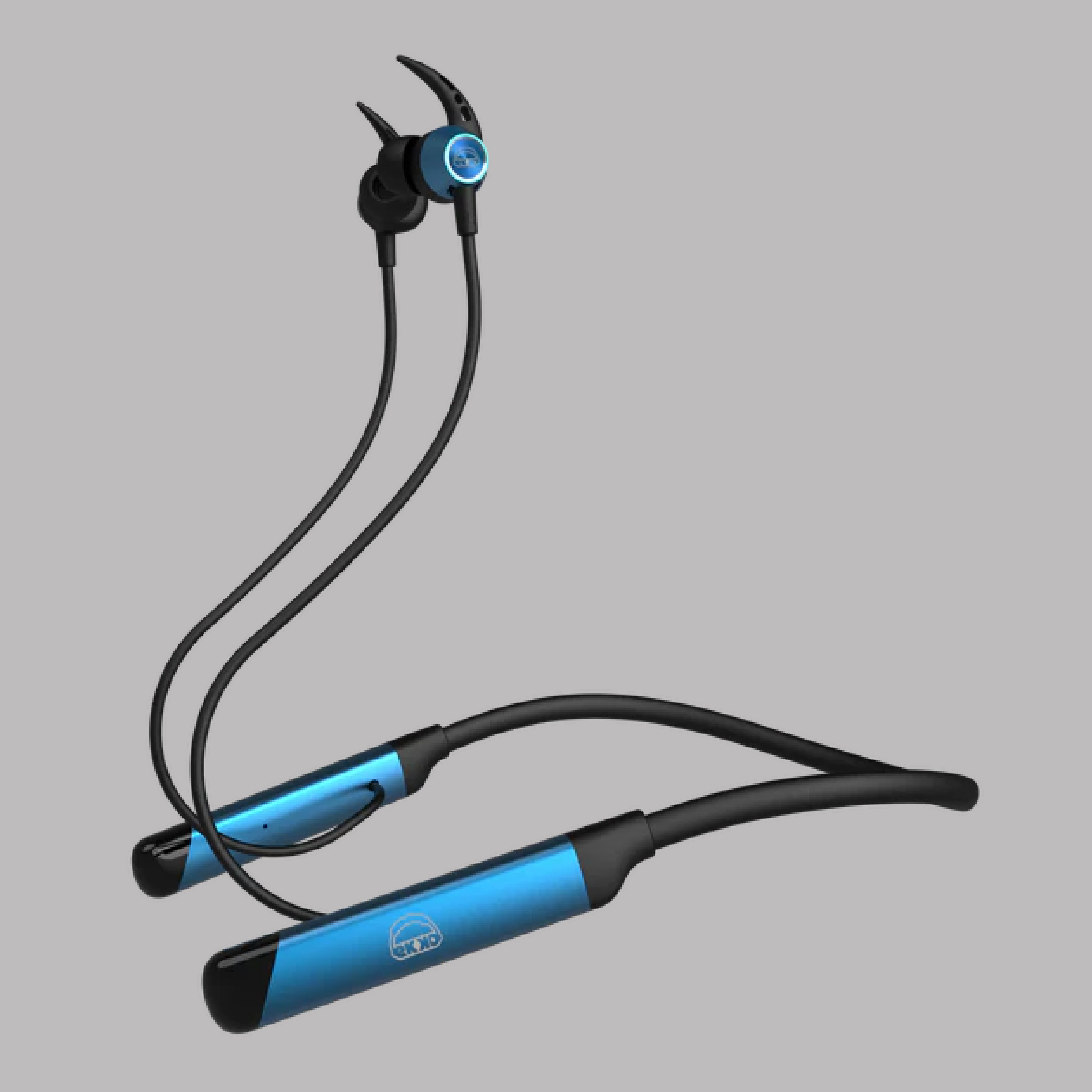 EKKO Unplug N04 Neckband: Premium ENC, 40ms Latency, Max Bass, Twin Connect, Siri & Google Assistant (Blue) - Image 8
