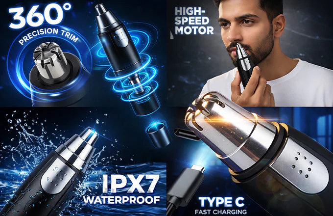 Electric Nose and Ear Hair Remover Trimmer - Image 5