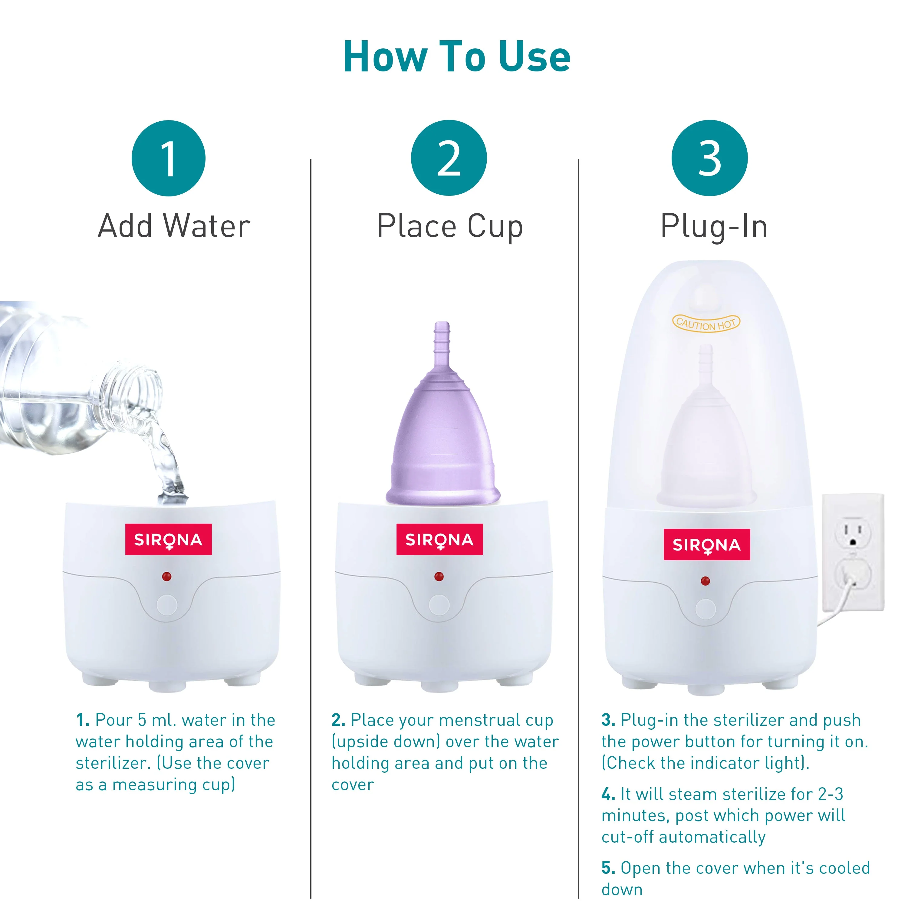 Electronic Menstrual Cup Sterilizer (1 Pack of 1) - Image 4