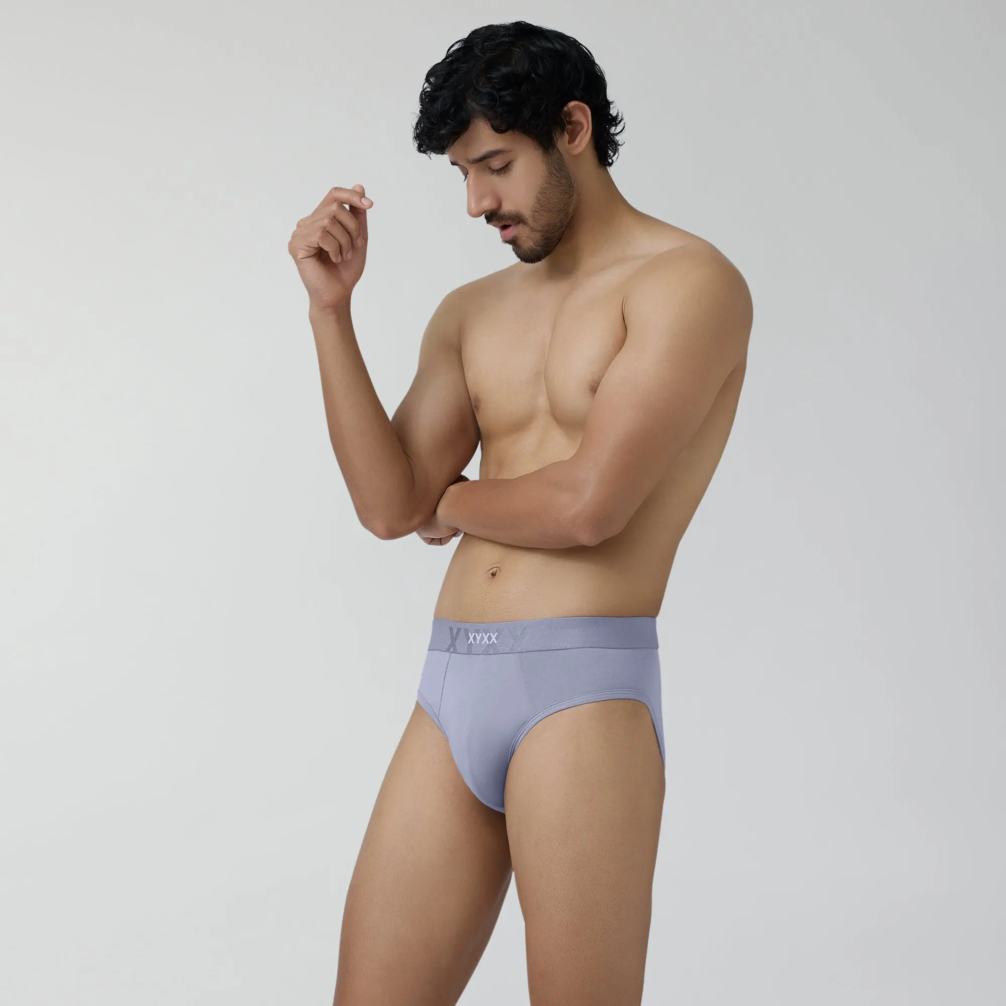 Element Cotton Stretch Briefs For Men Ash Grey - Image 2