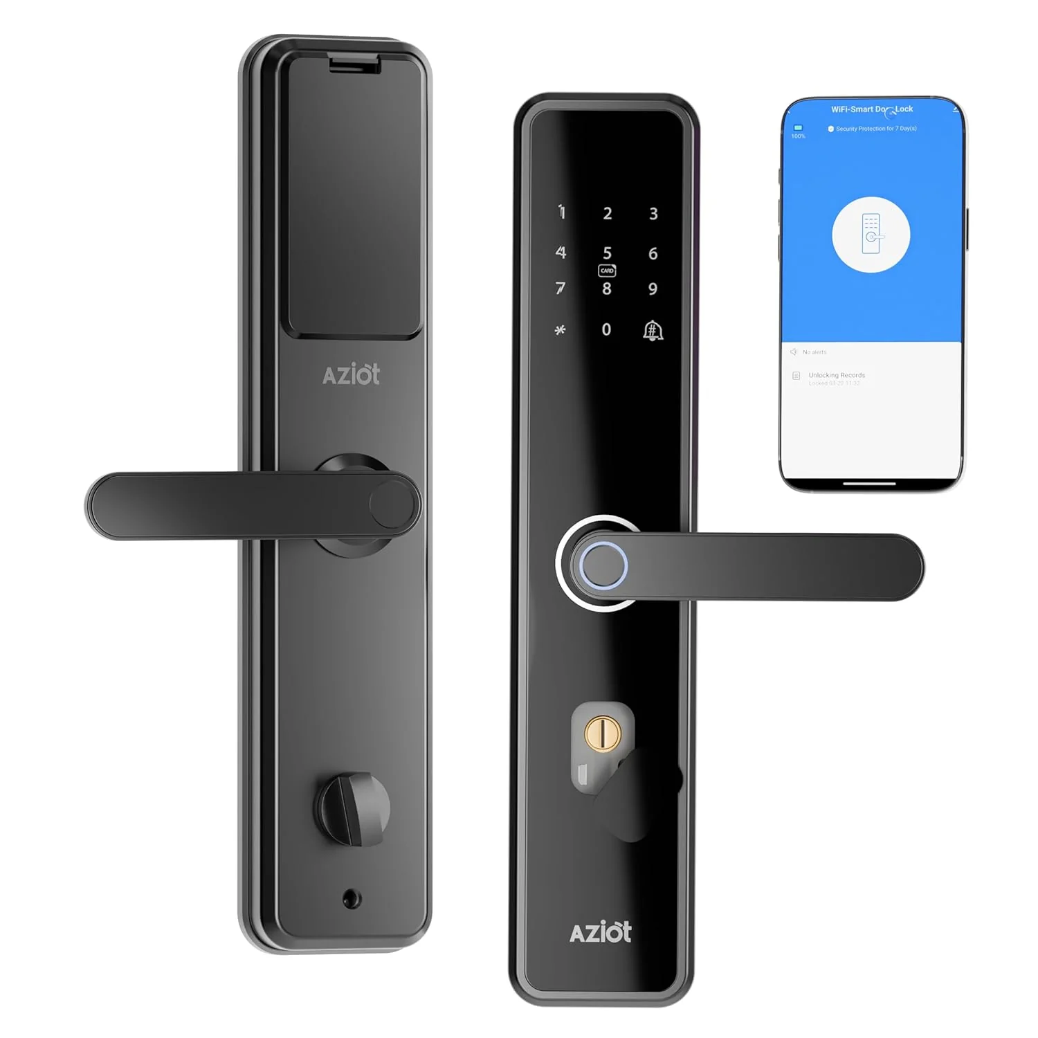 Elevate Bluetooth Smart Door Lock – Fingerprint, Passcode, RFID, App & Key Access, WiFi/Bluetooth, High-Security Digital Lock for Home, Office, Keyless Entry (Bluetooth) - Image 2