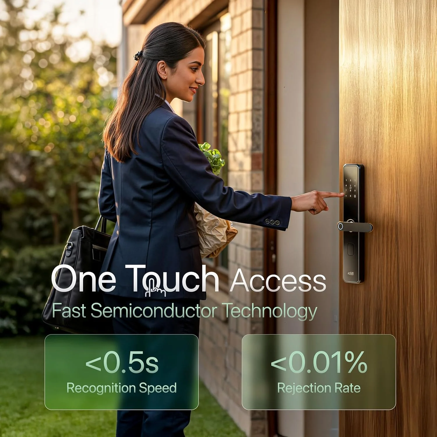 Elevate WiFi Smart Door Lock – Fingerprint, Passcode, RFID, App & Key Access, WiFi/Bluetooth, High-Security Digital Lock for Home, Office, Keyless Entry - Image 4