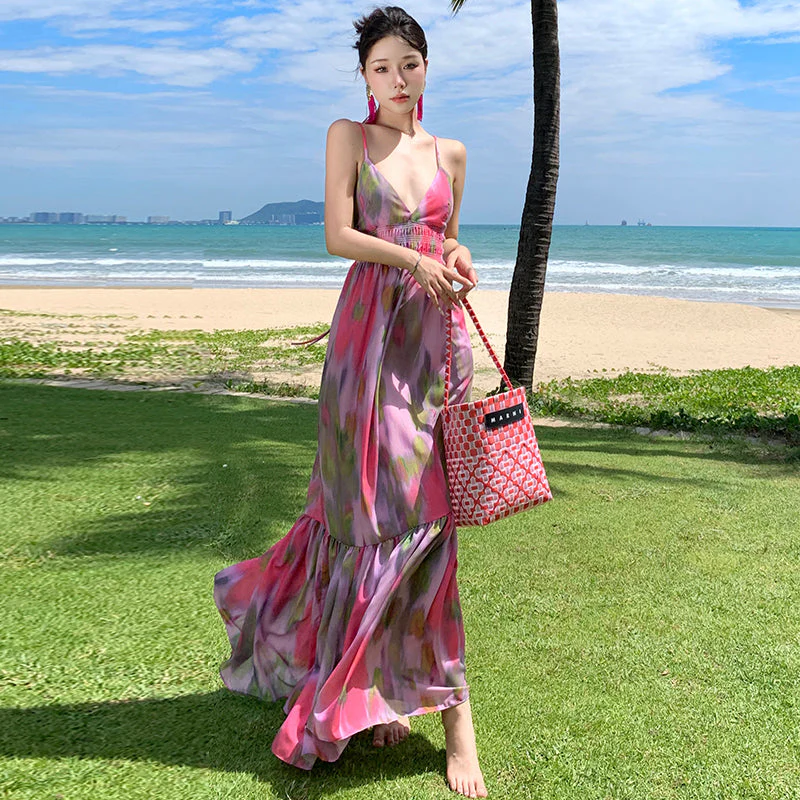 Elsie Sling Printed Dress - Image 5
